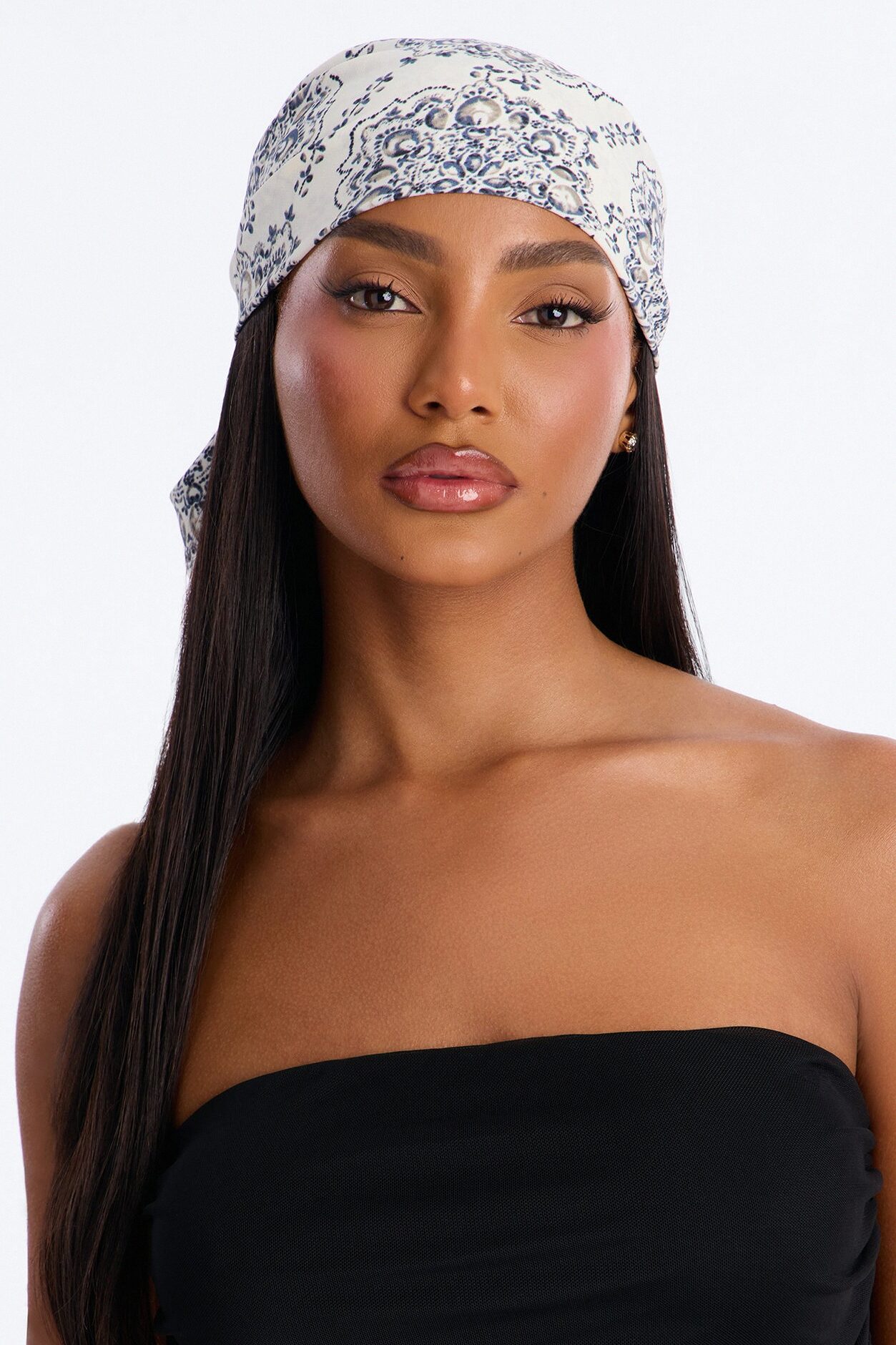 Nomad Muse Head Scarf - White/combo