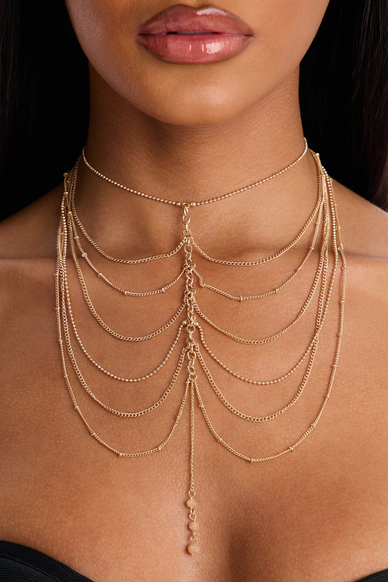 Overflowing Gratitude Choker - Gold