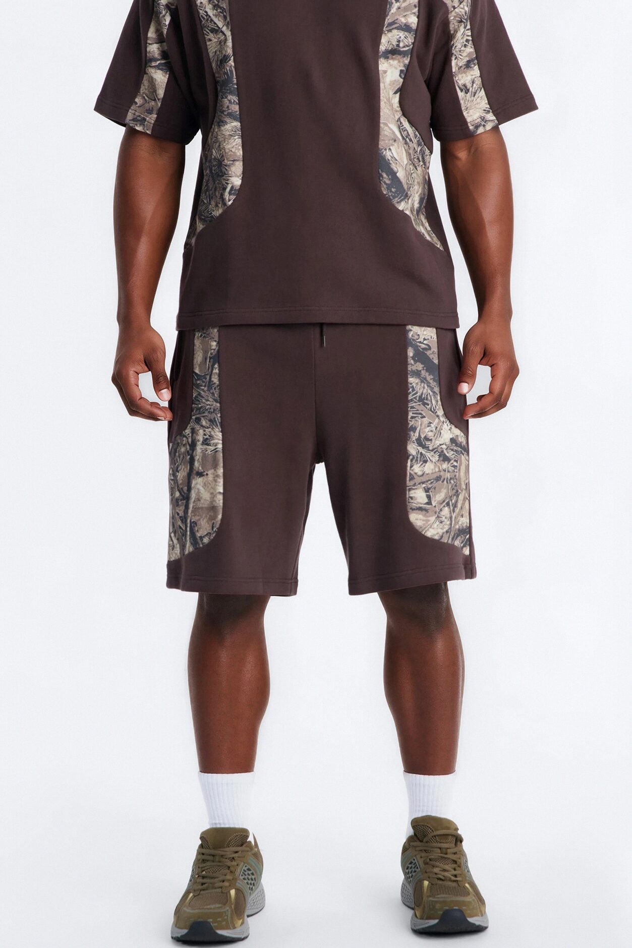 Camo Paneled Sweatshort - Camouflage