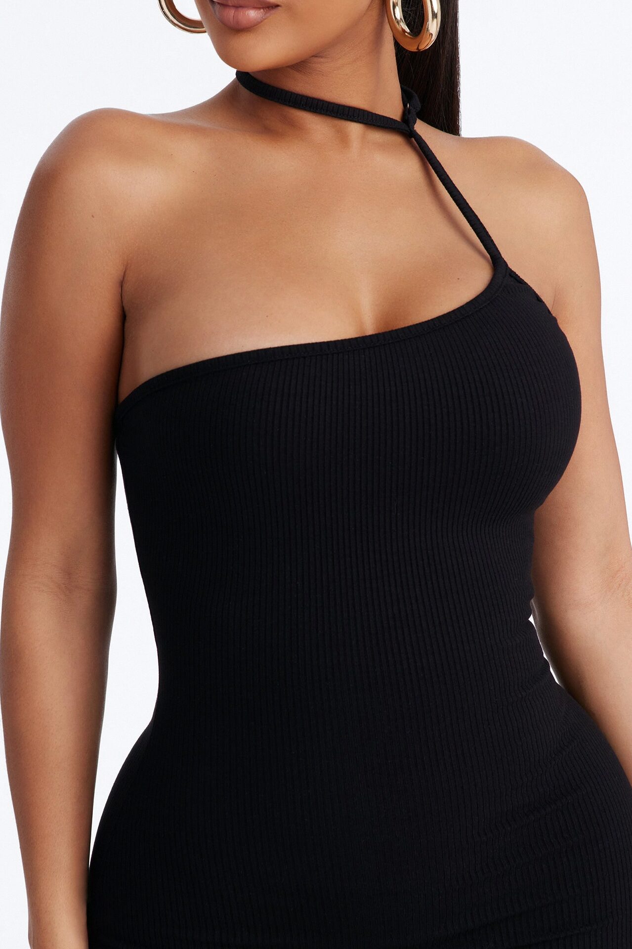 Celine Snatched Mini Dress - Black