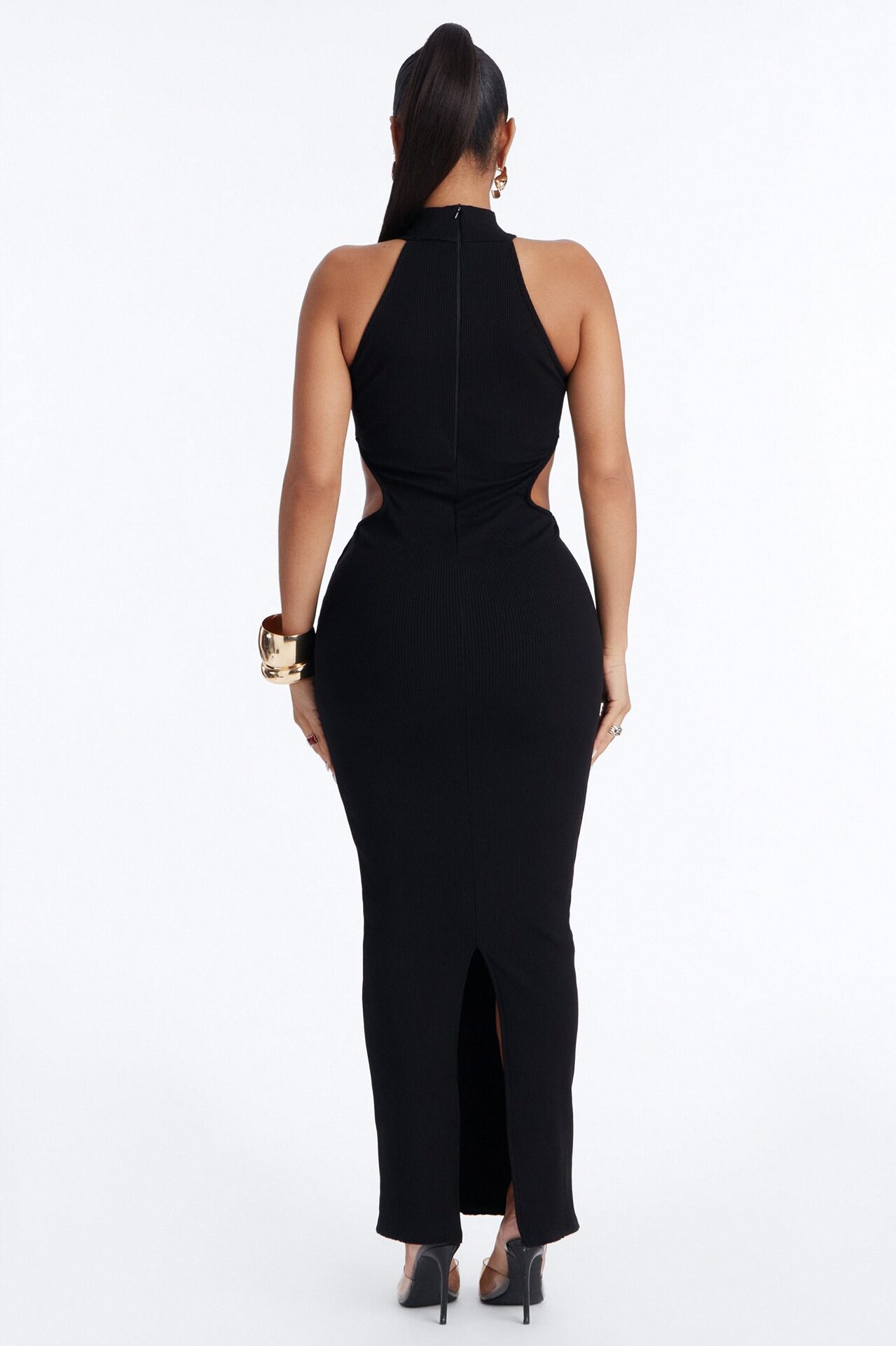 Scarlett Snatched Maxi Dress - Black