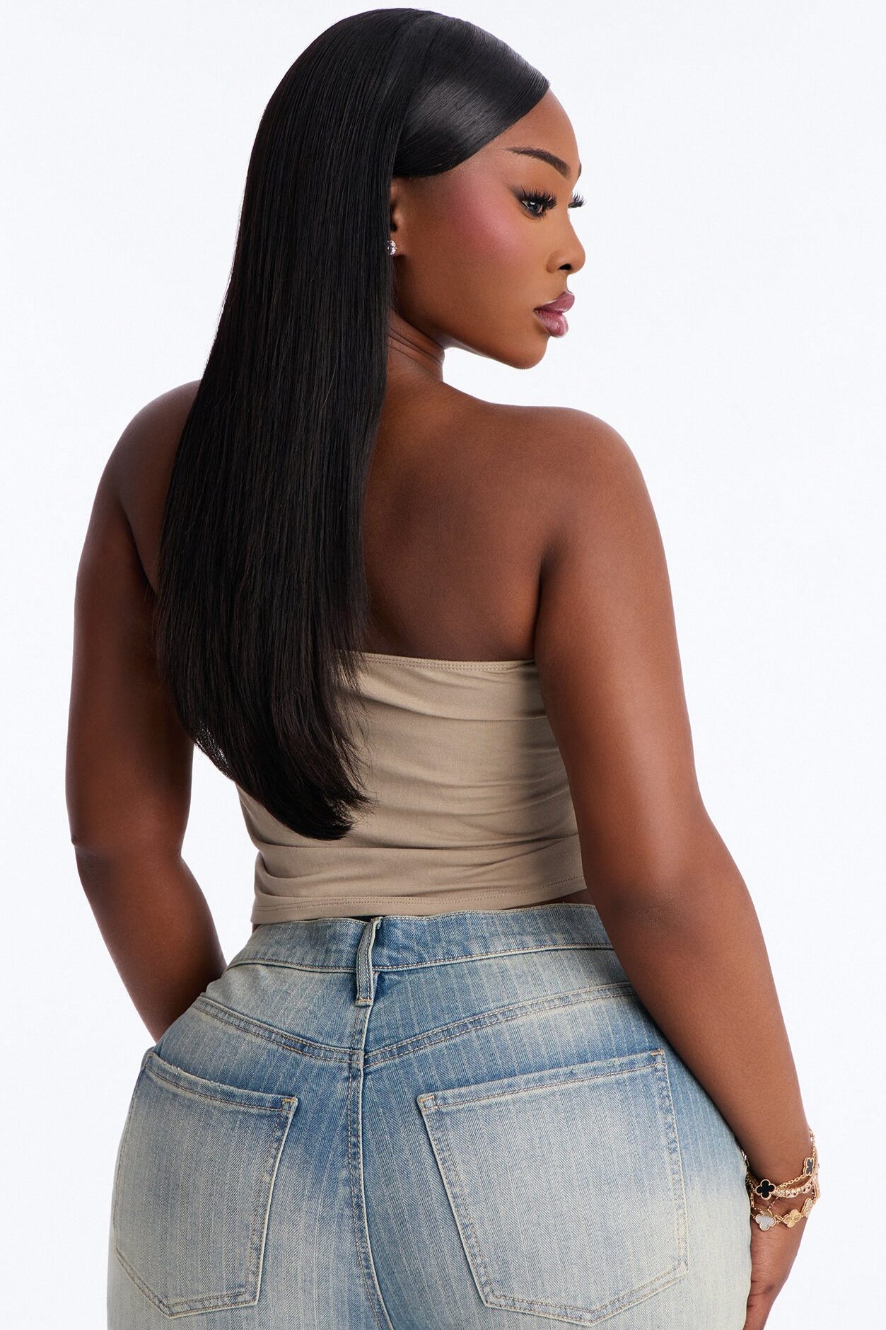 Lyla Double Lined Tube Top - Olive