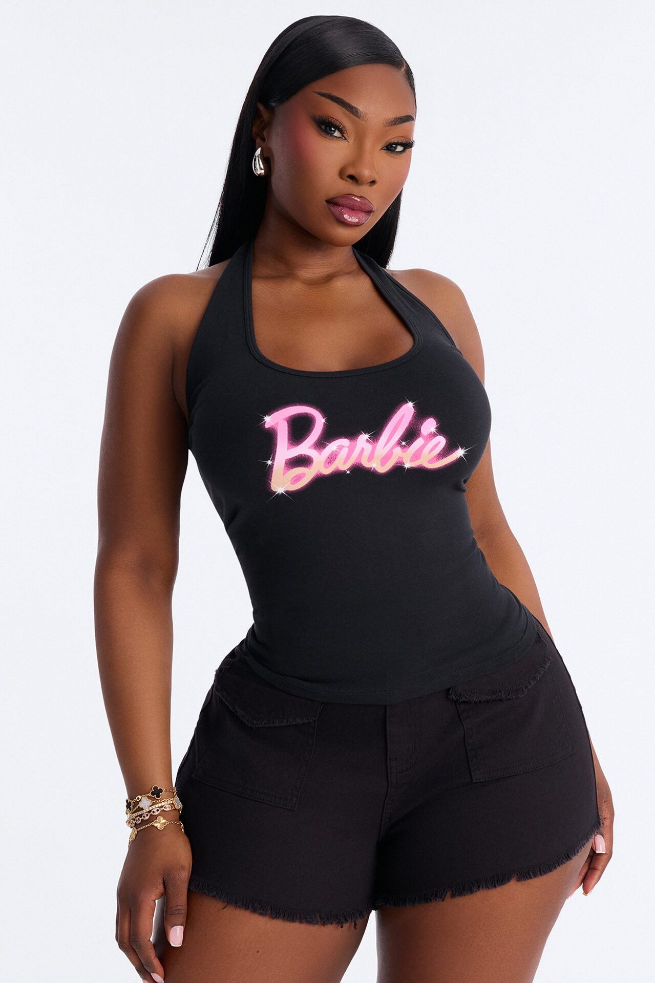 Barbie BHM Halter Top - Black