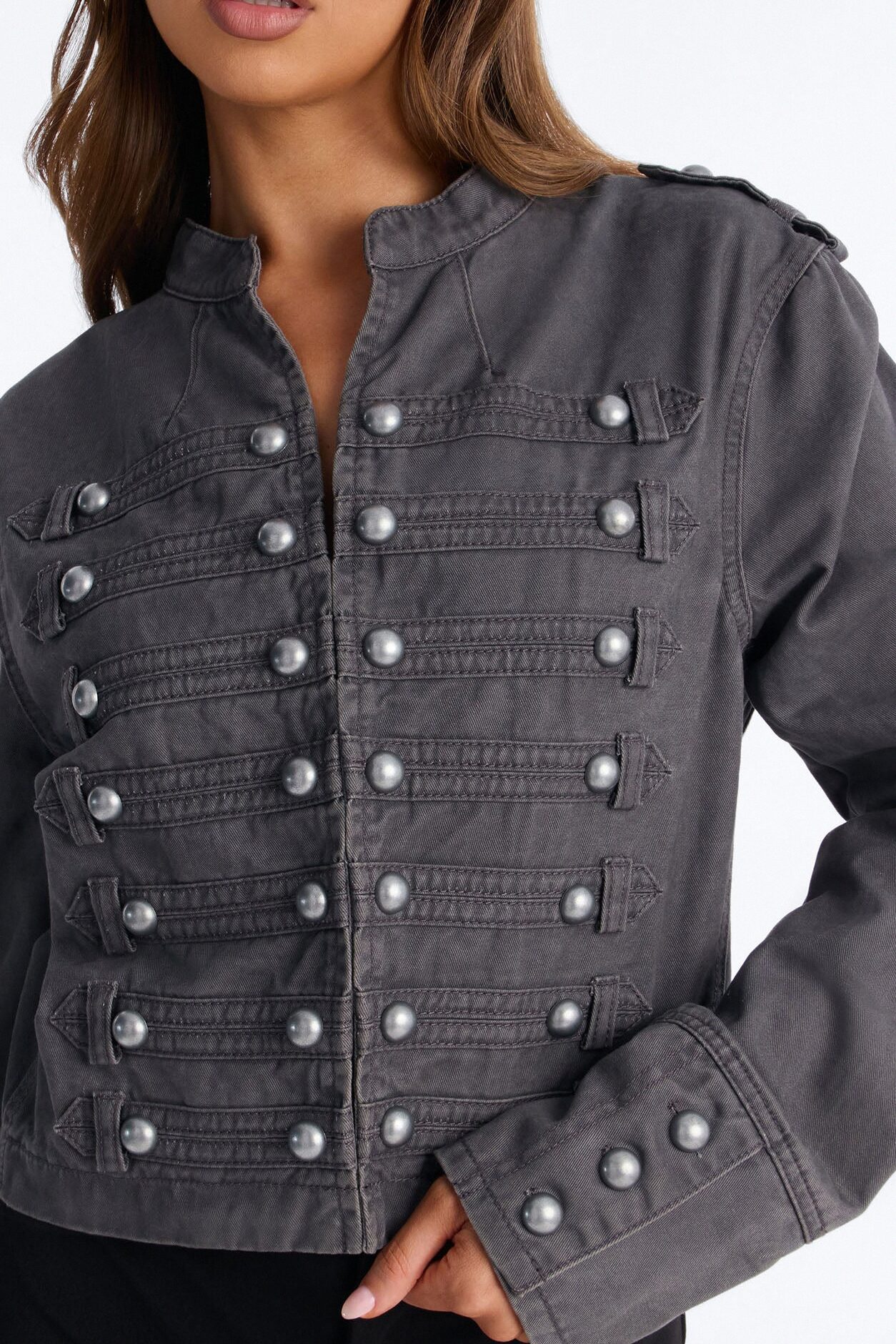 Stand For Something Twill Militant Conductor Jacket - Dark Grey