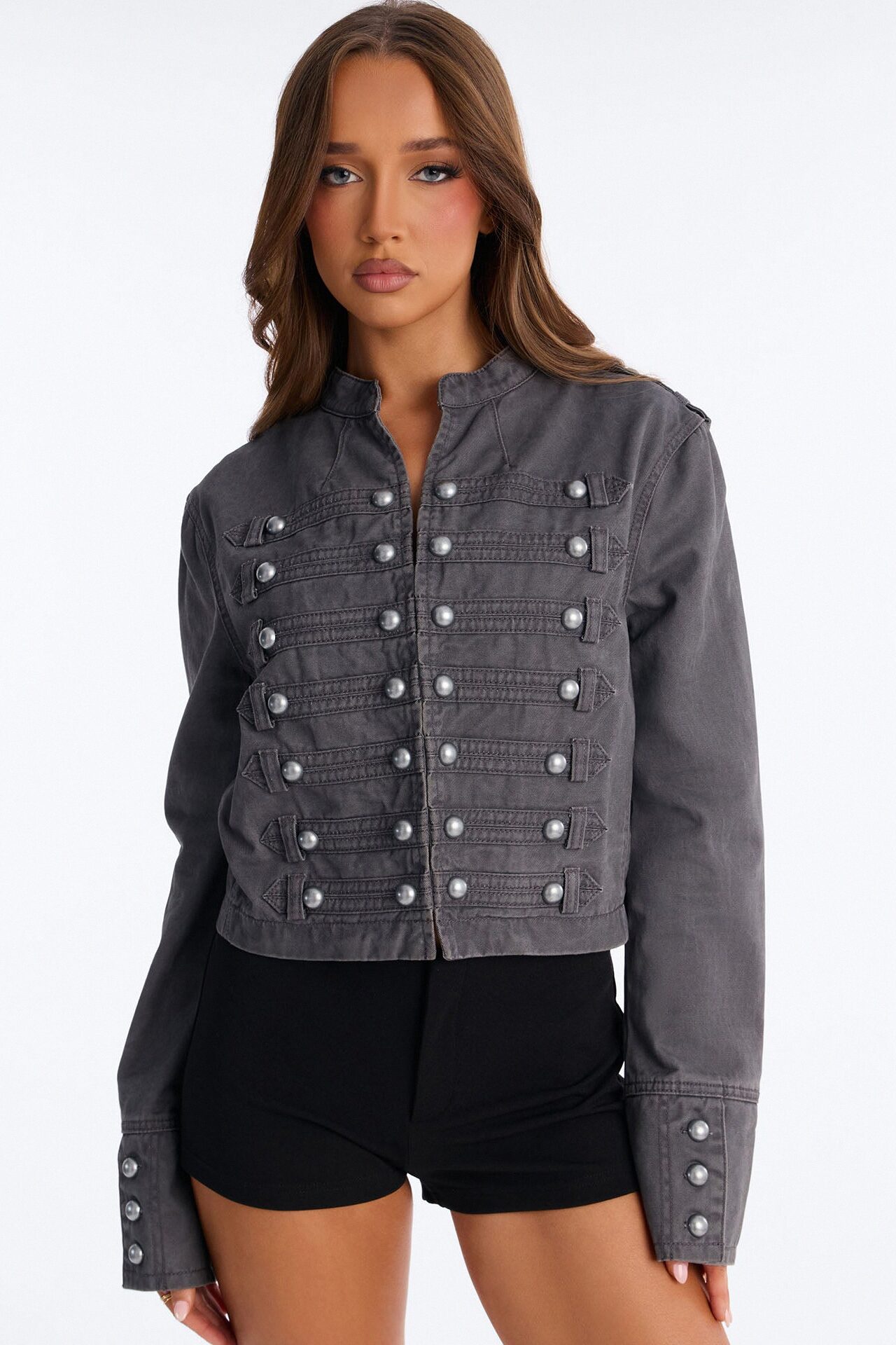 Stand For Something Twill Militant Conductor Jacket - Dark Grey