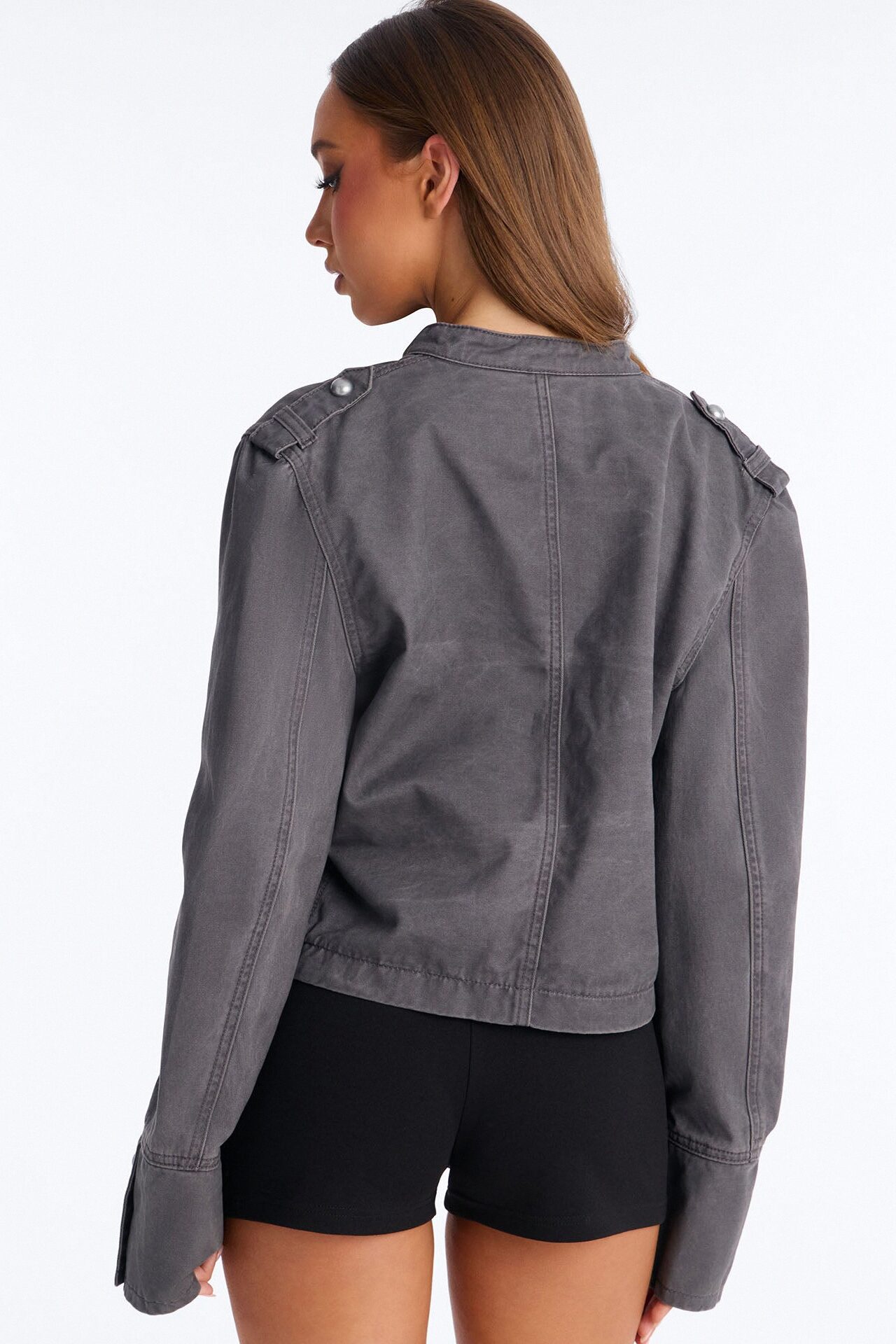 Stand For Something Twill Militant Conductor Jacket - Dark Grey