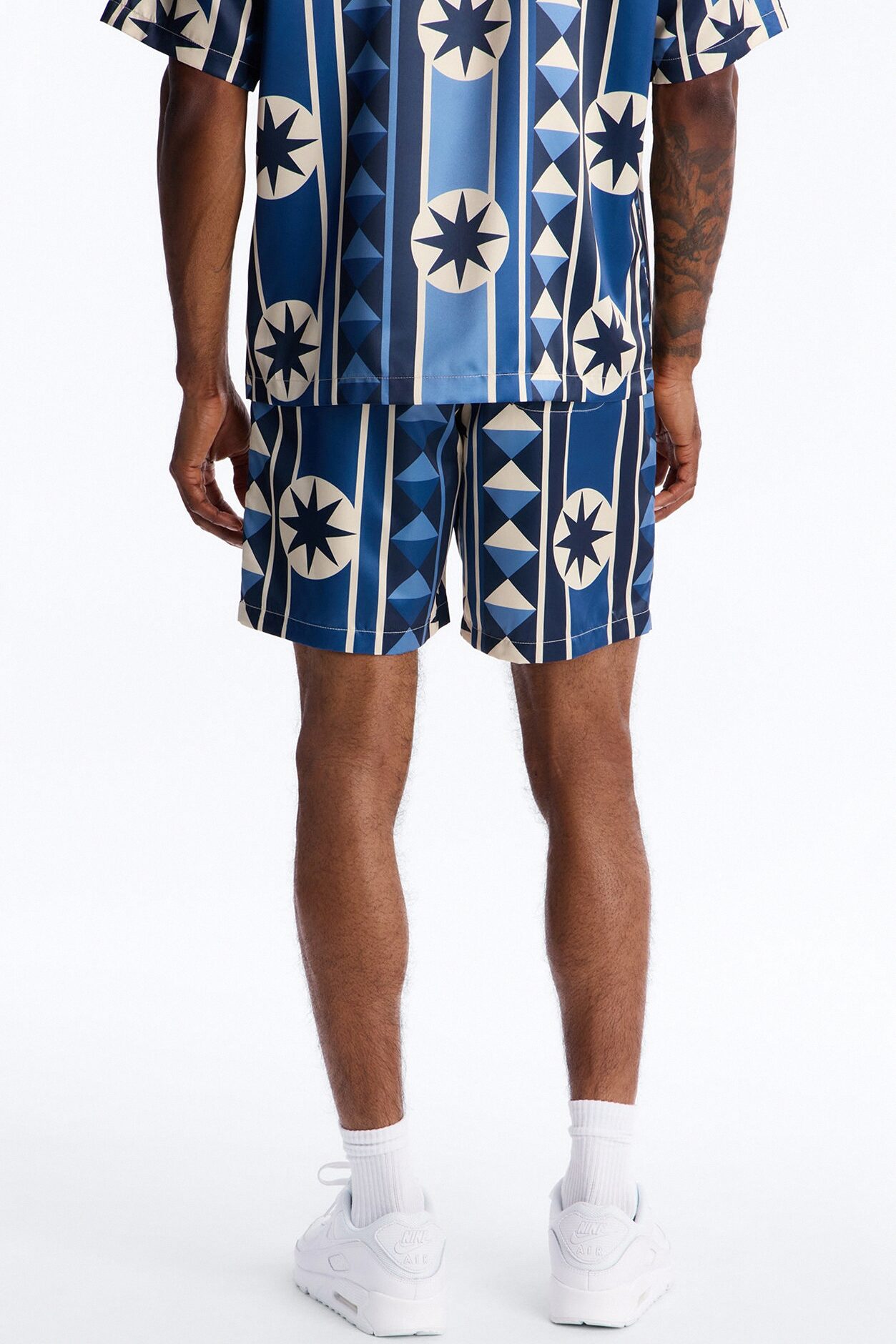 Toscana Geo Relaxed Short - Blue