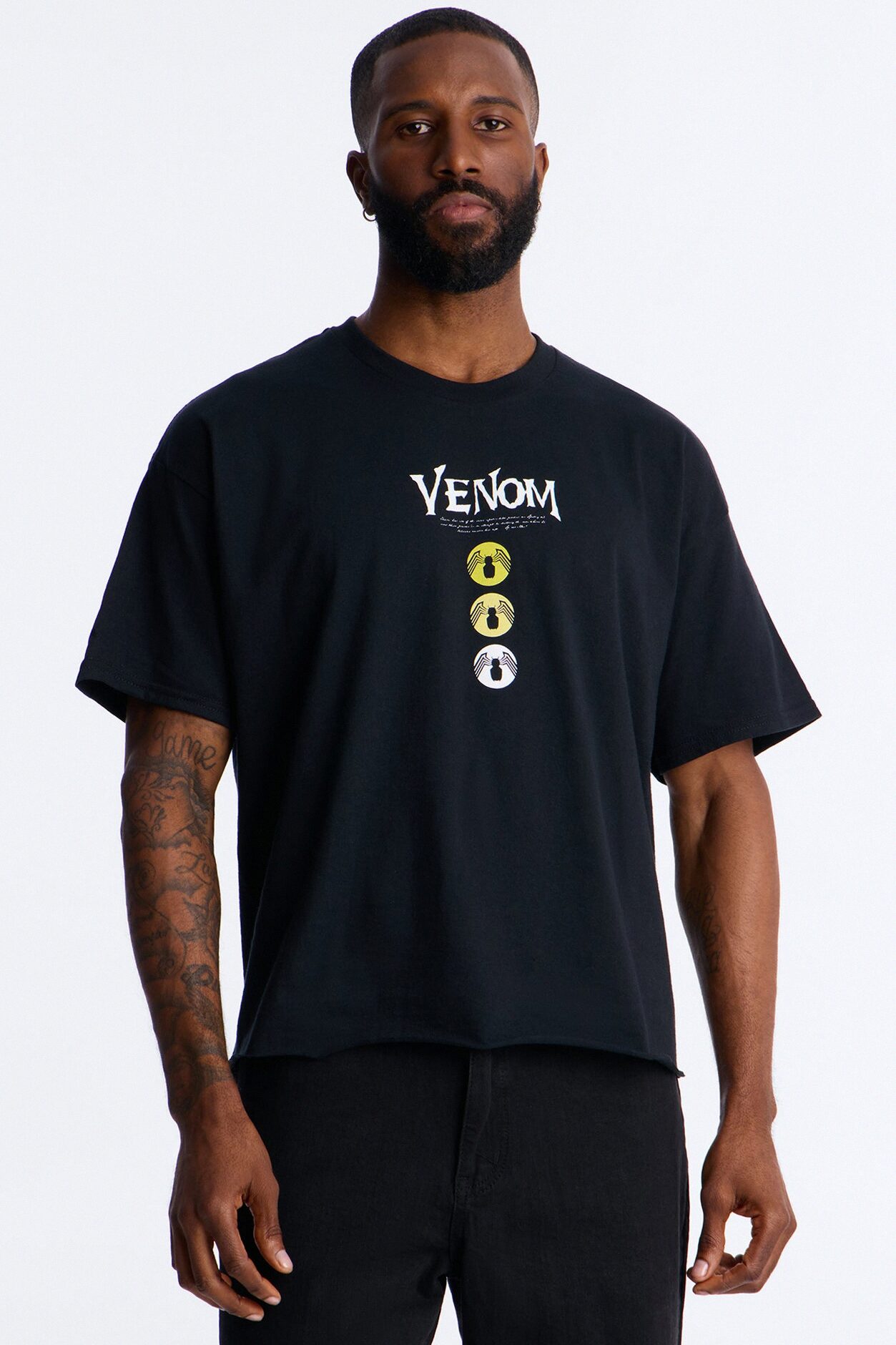 Venom The Anti Hero Boxy Short Sleeve Tee - Black