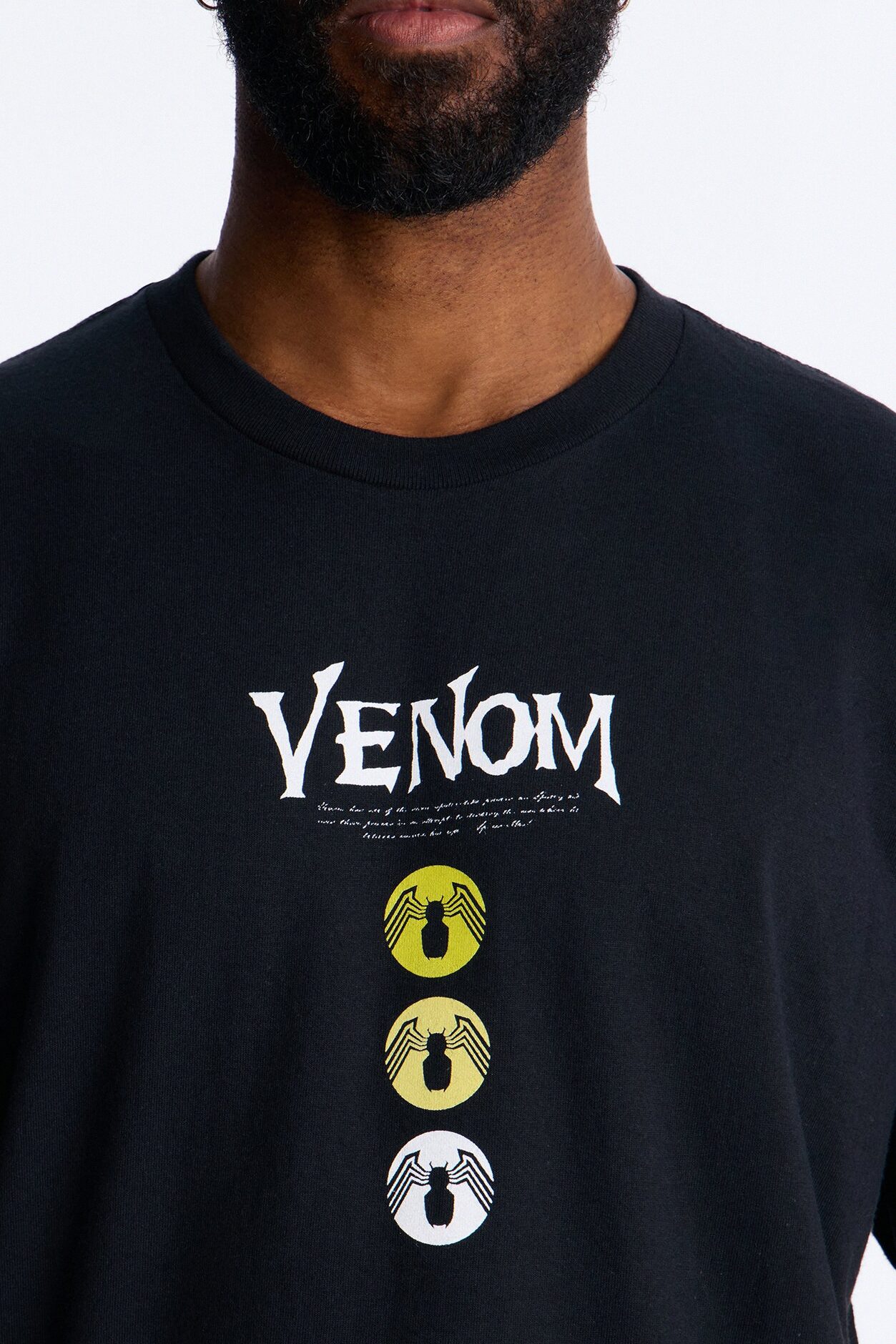 Venom The Anti Hero Boxy Short Sleeve Tee - Black