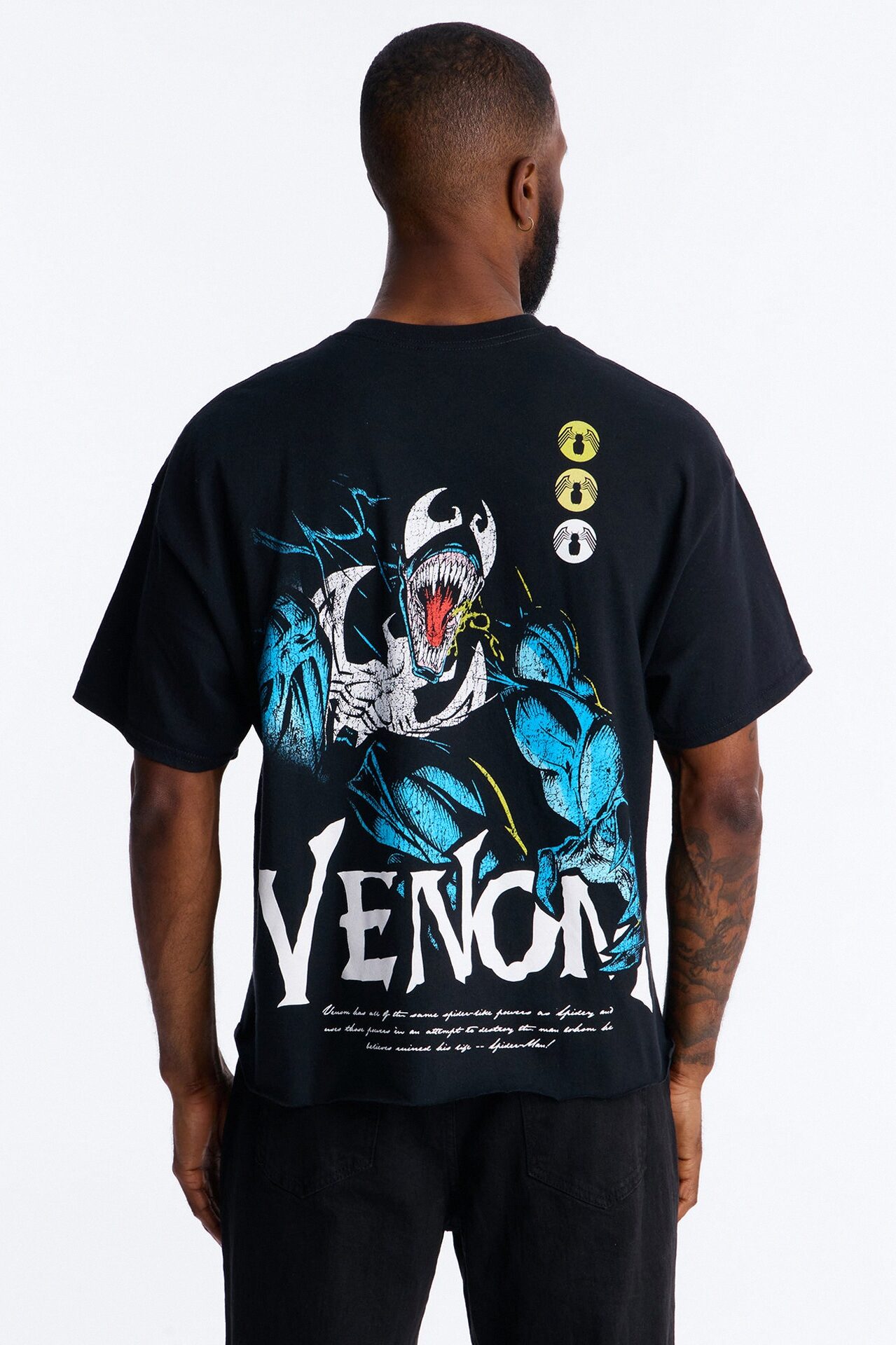 Venom The Anti Hero Boxy Short Sleeve Tee - Black