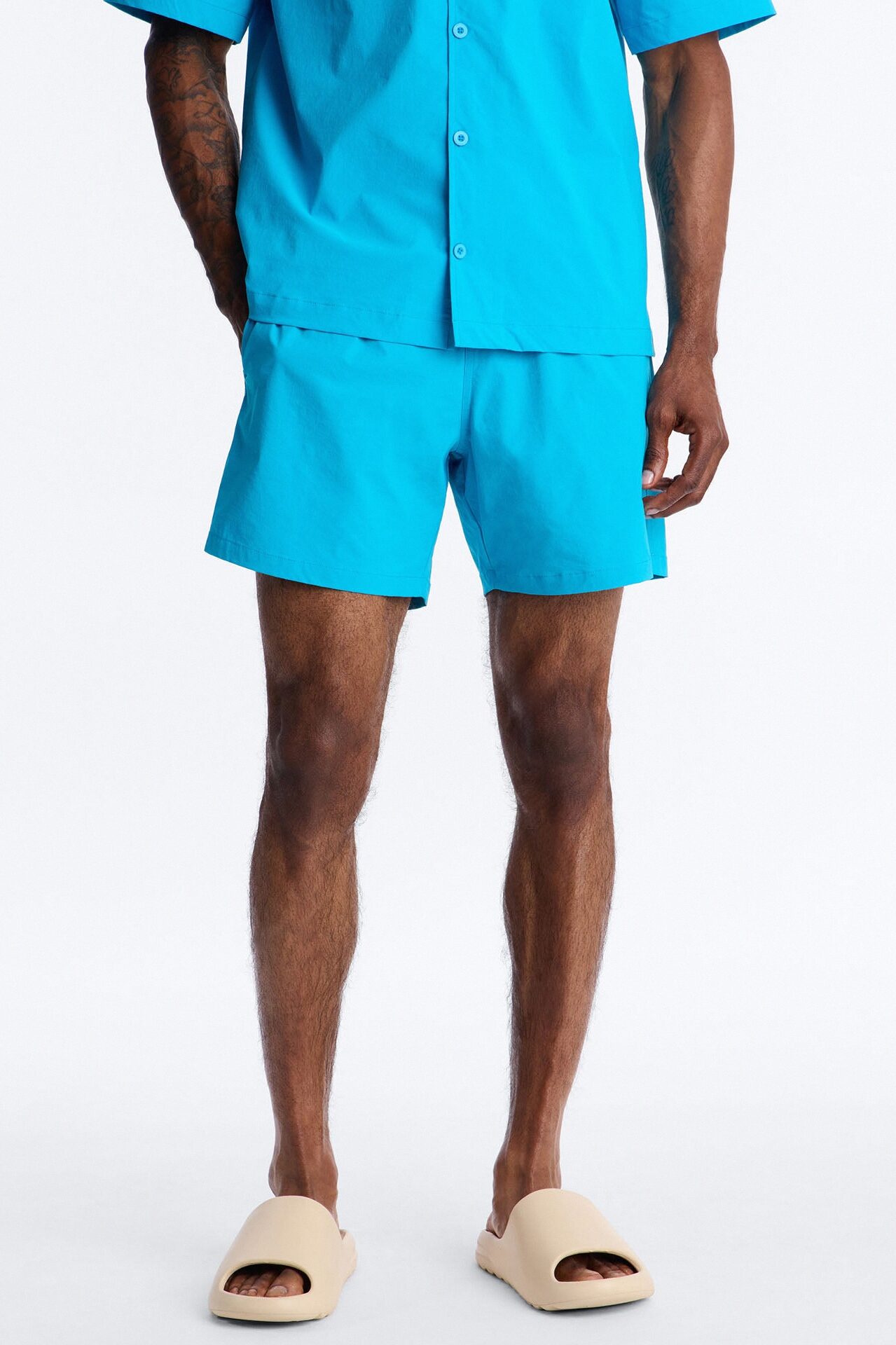 Montez Stretch Swim Trunk 6″ - Blue