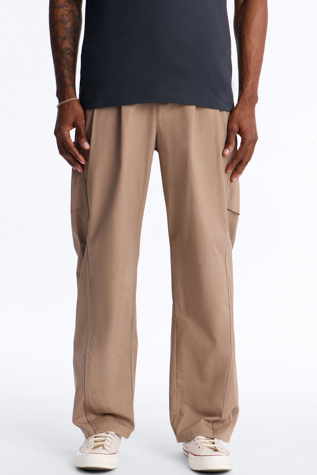 Barrel Accordion Pant - Brown