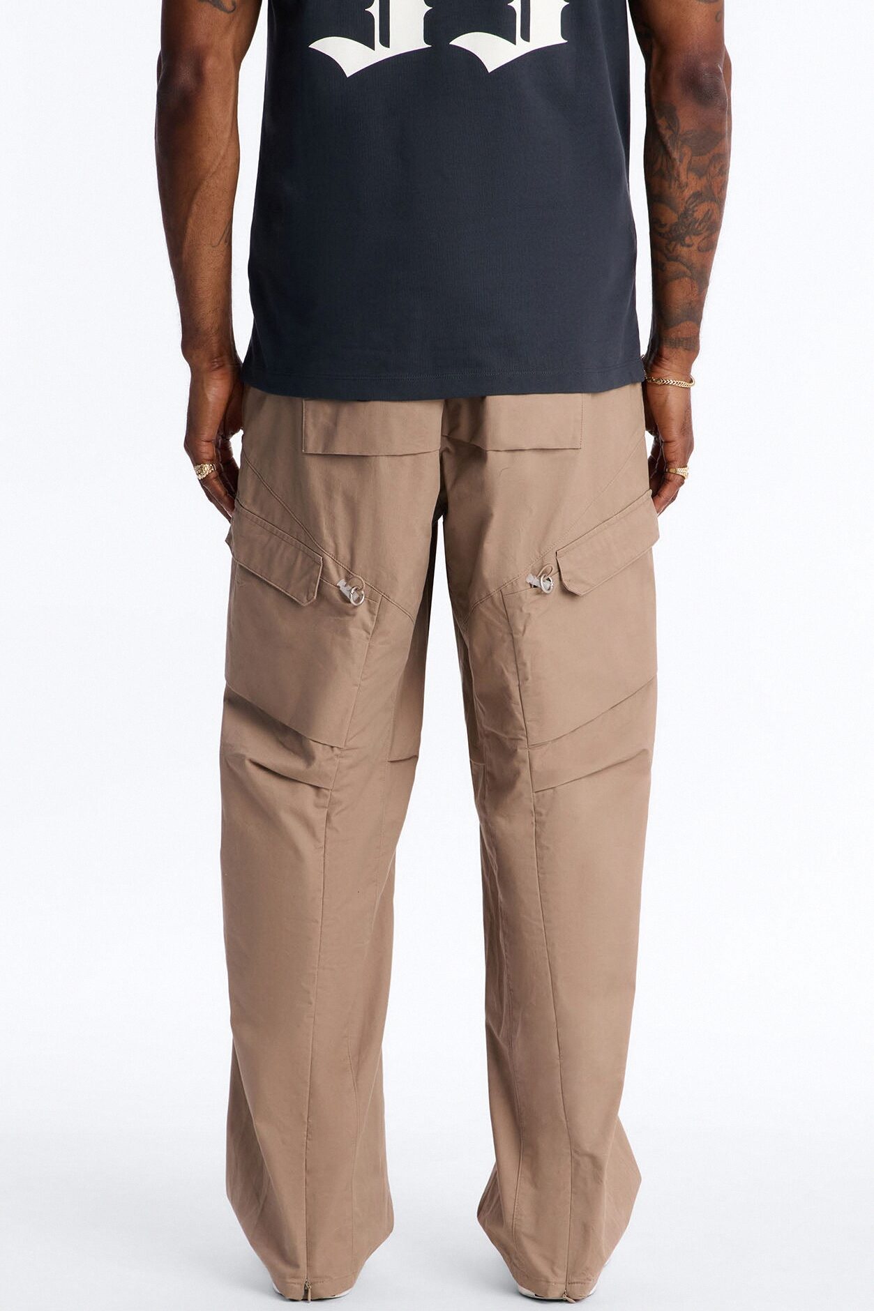 Barrel Accordion Pant - Brown