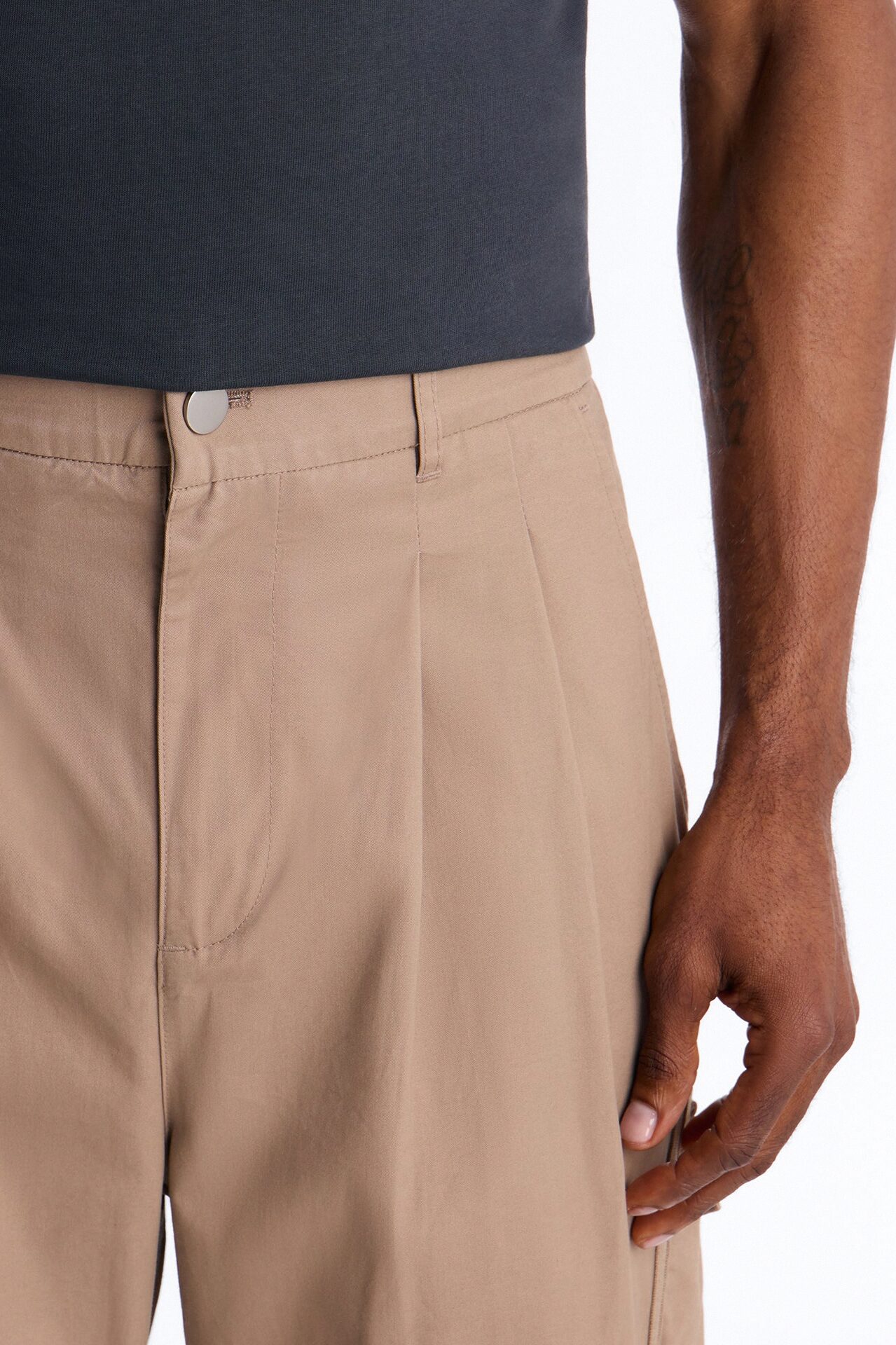 Barrel Accordion Pant - Brown
