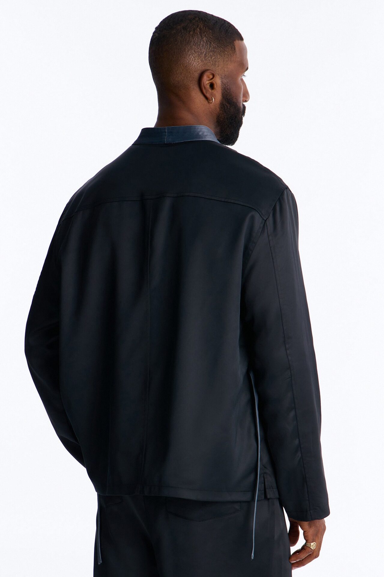 Liquid Shadow Wrap Jacket - Black