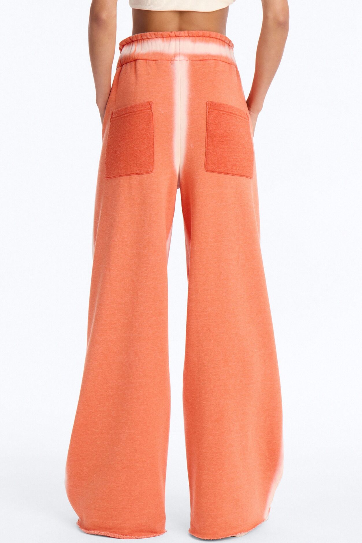 Late Notice Washed Fleece Lounge Pant - Orange