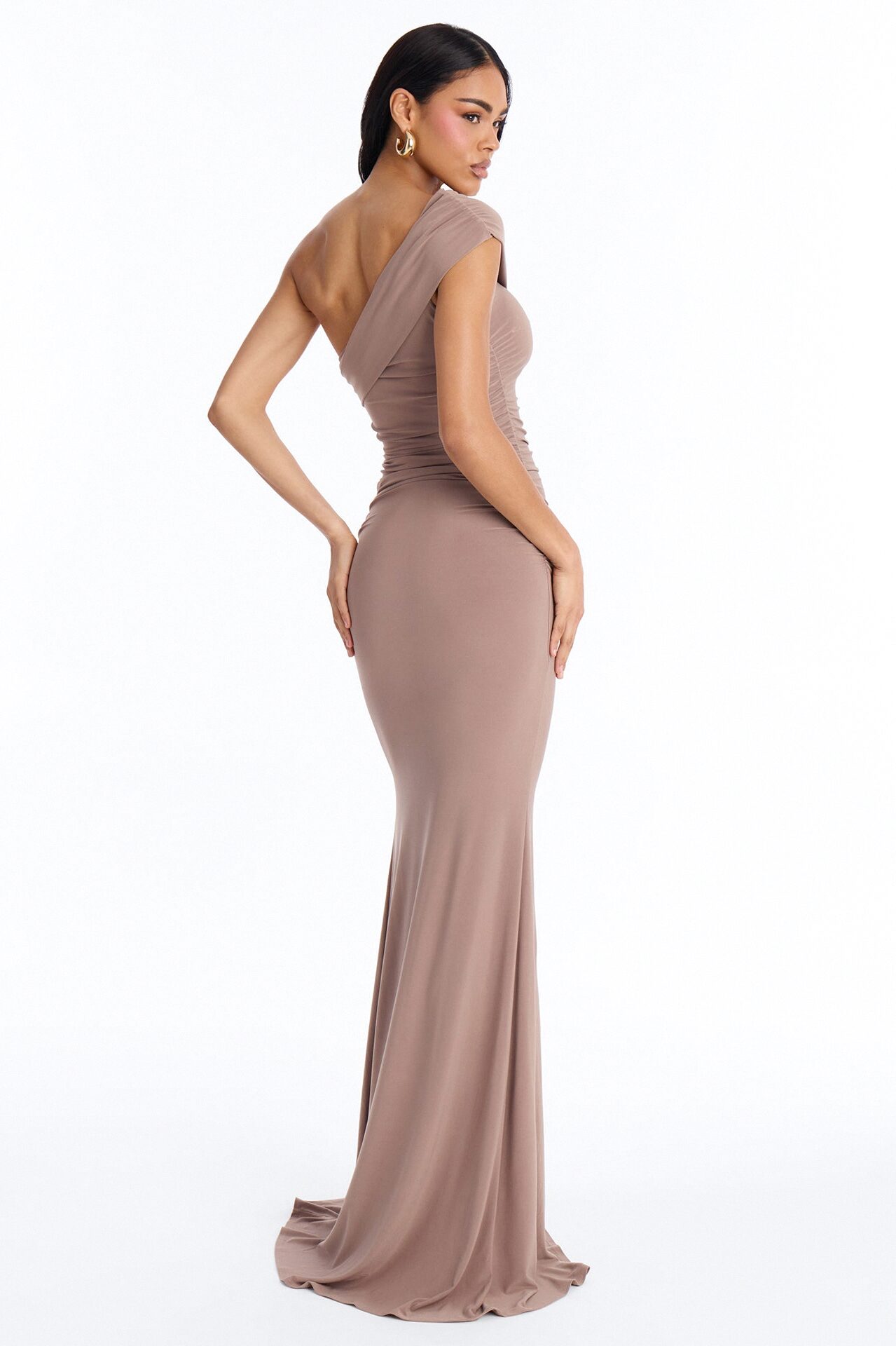 No Peaking Maxi Dress - Mocha