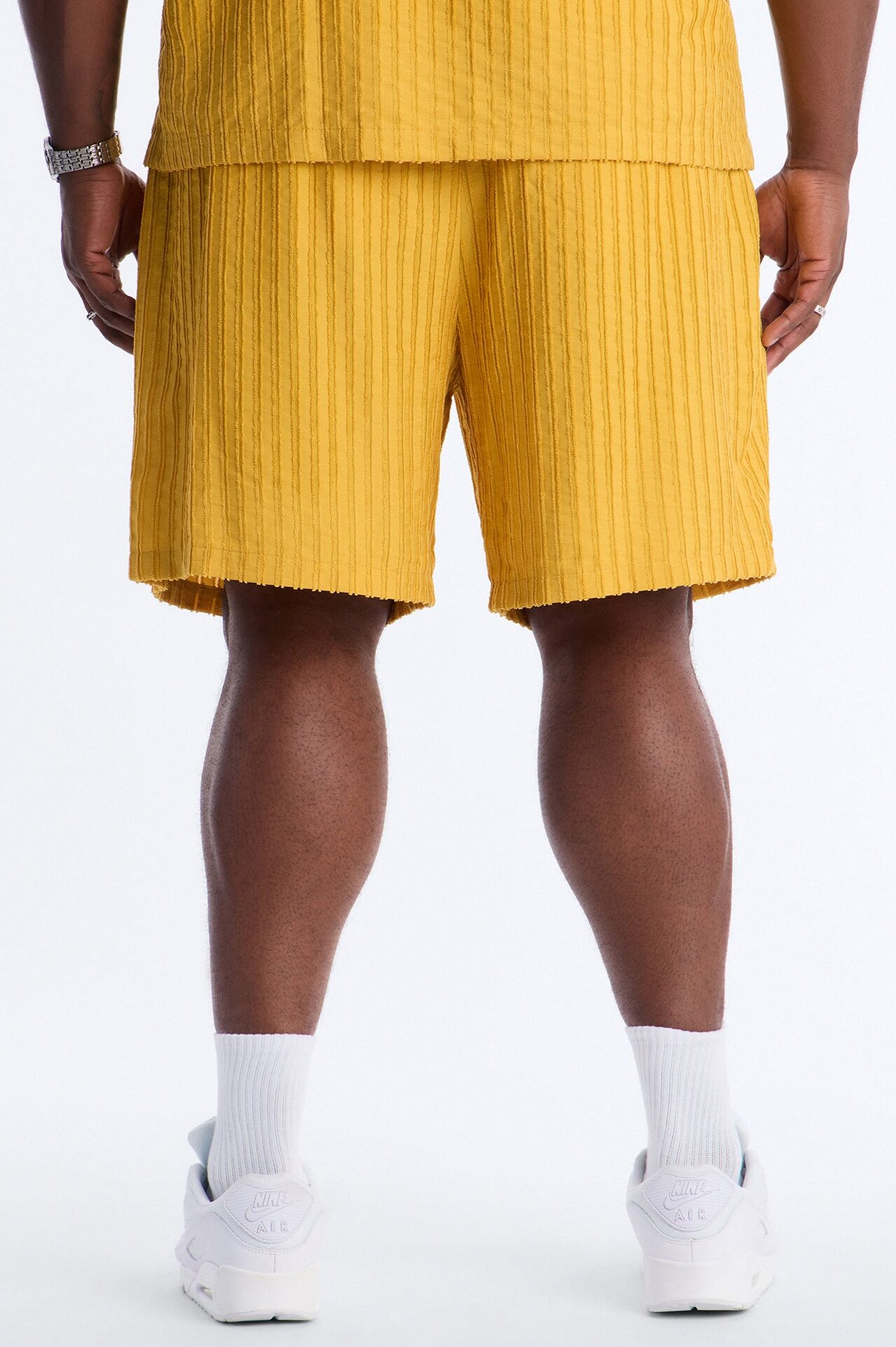 Relaxed Aegean Pleat Short - Mustard