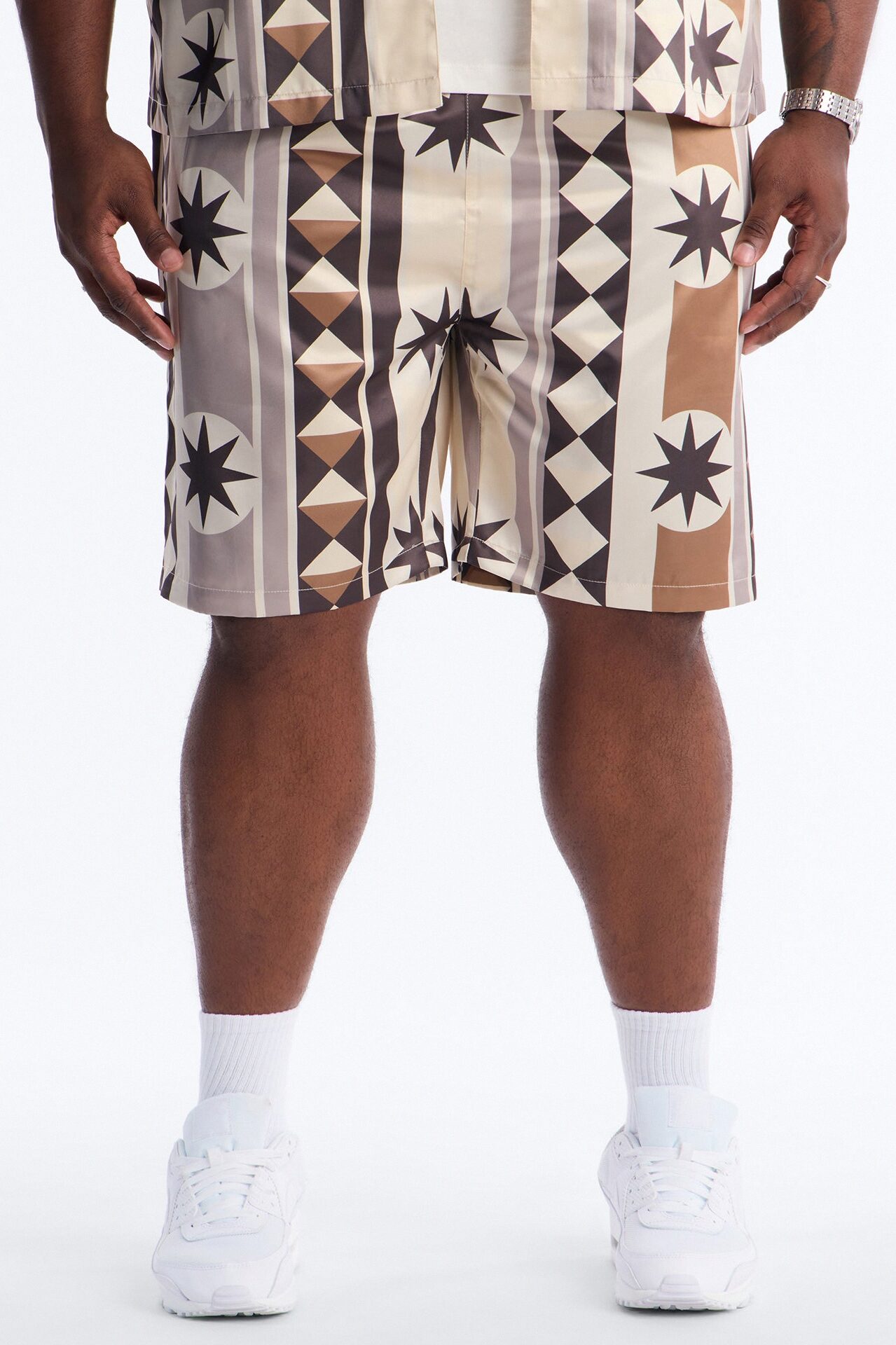 Toscana Geo Relaxed Short - Tan