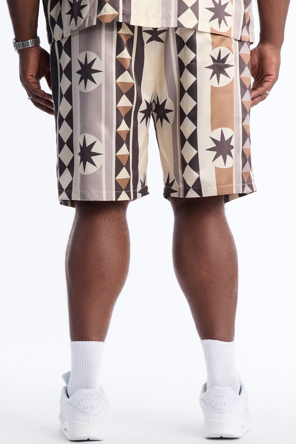 Toscana Geo Relaxed Short - Tan