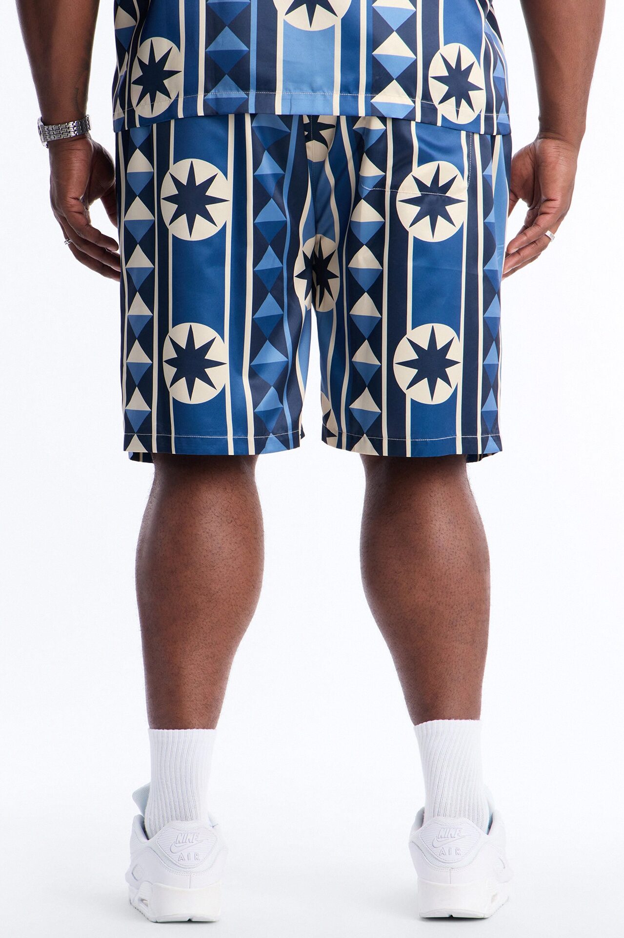 Toscana Geo Relaxed Short - Blue