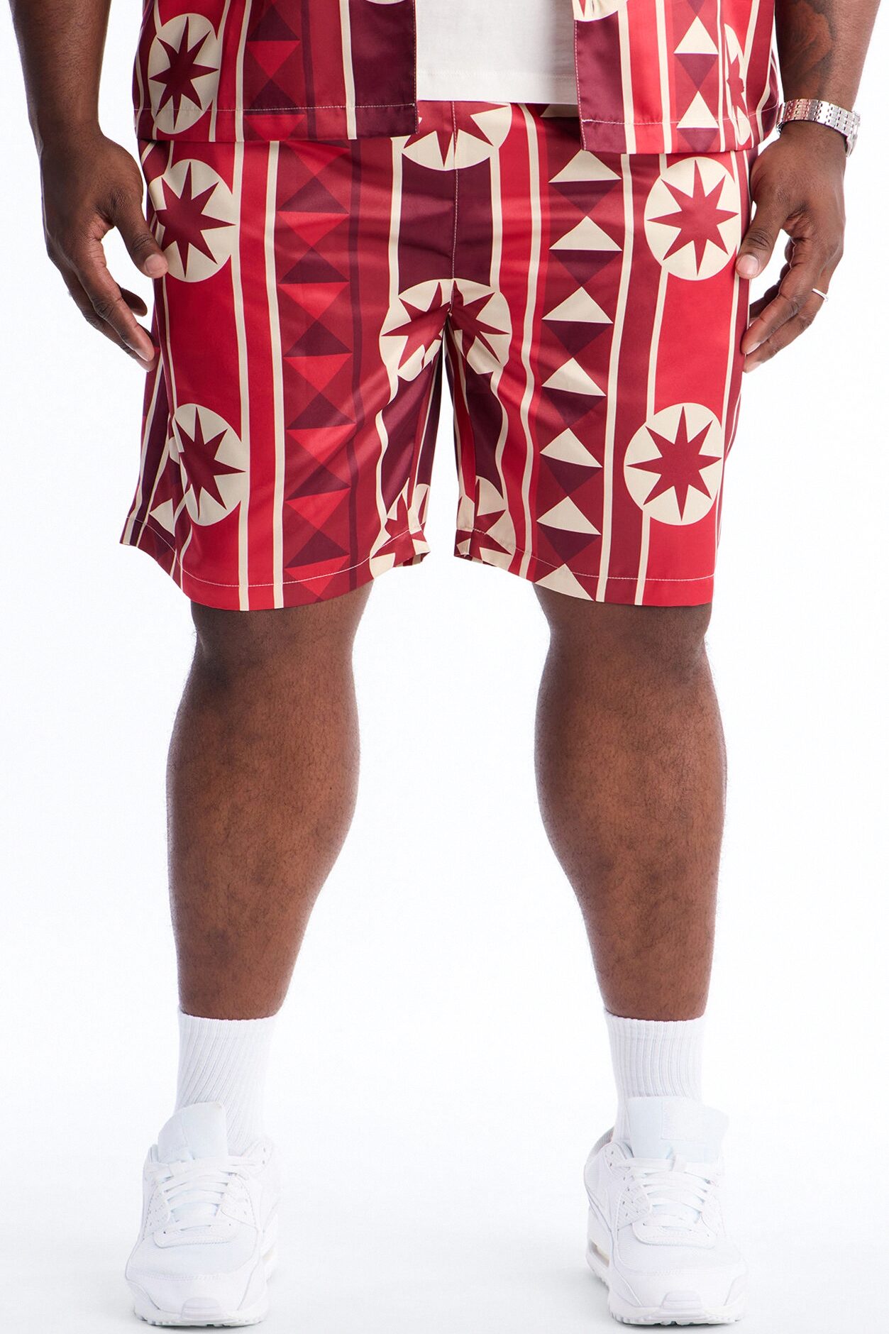 Toscana Geo Relaxed Short - Red