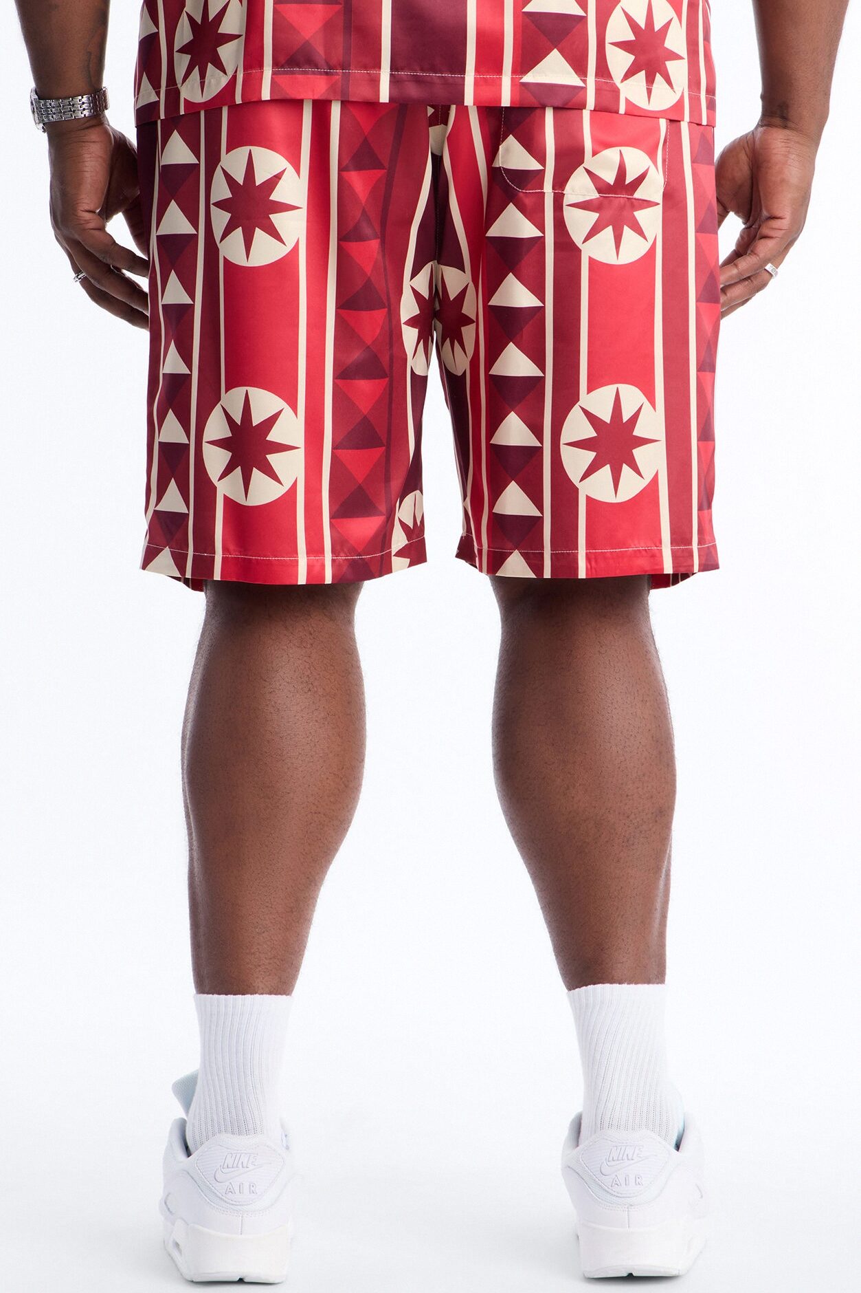 Toscana Geo Relaxed Short - Red