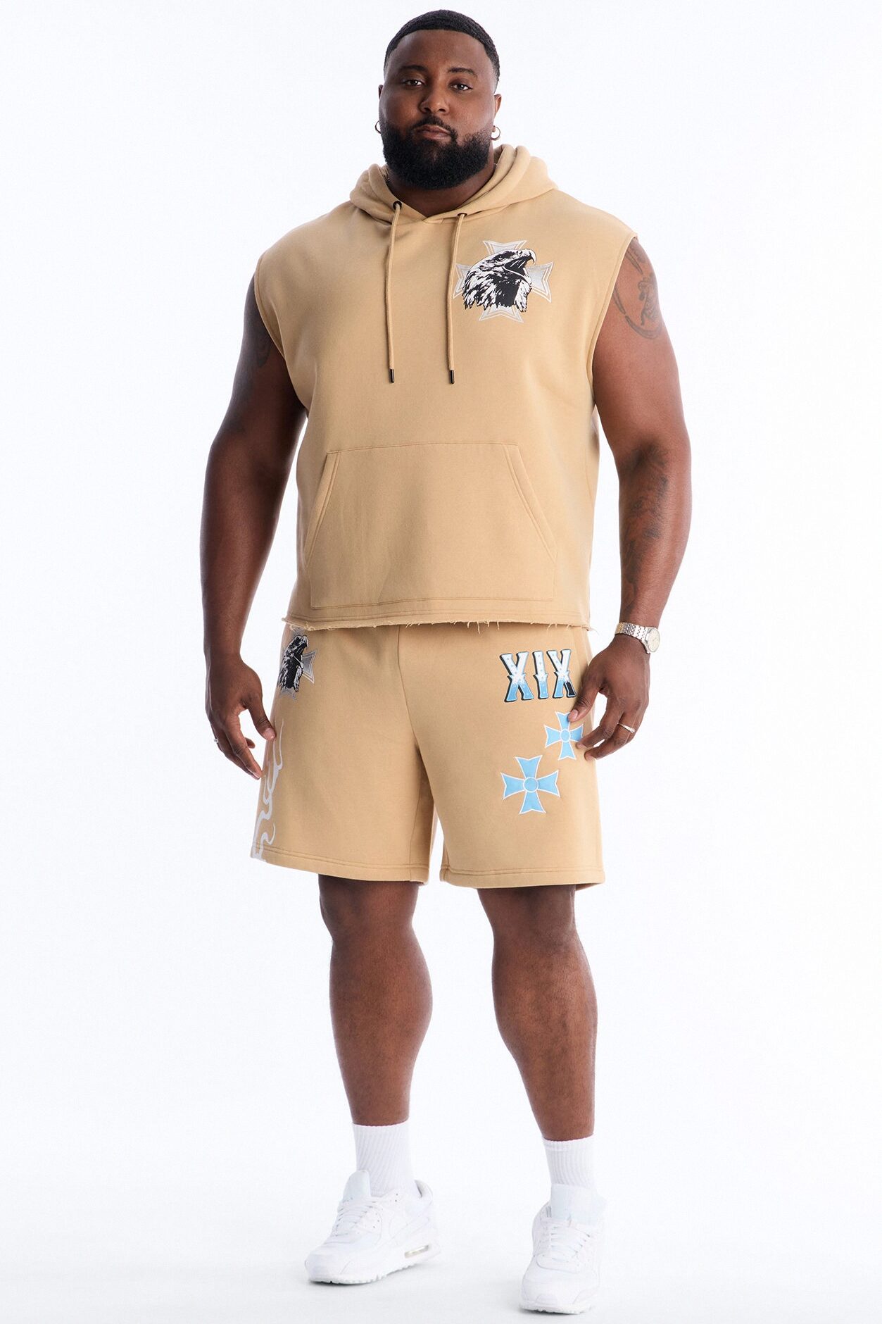 Eagles Fly Sweatshorts - Khaki