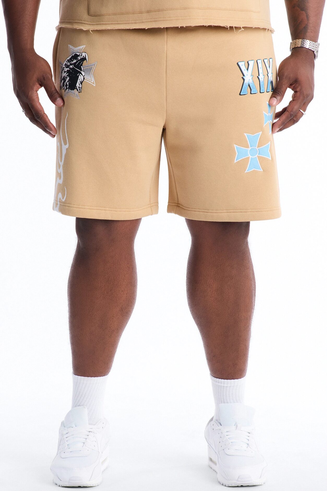 Eagles Fly Sweatshorts - Khaki