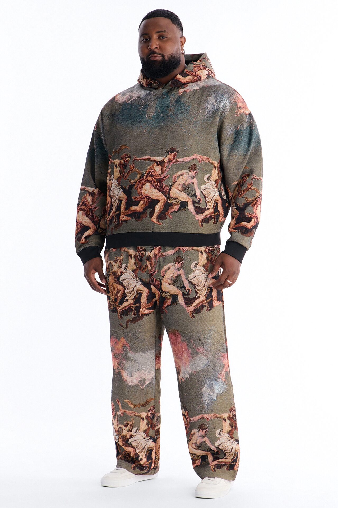 Snakes On The Plains Tapestry Oversized Hoodie - Multi Color
