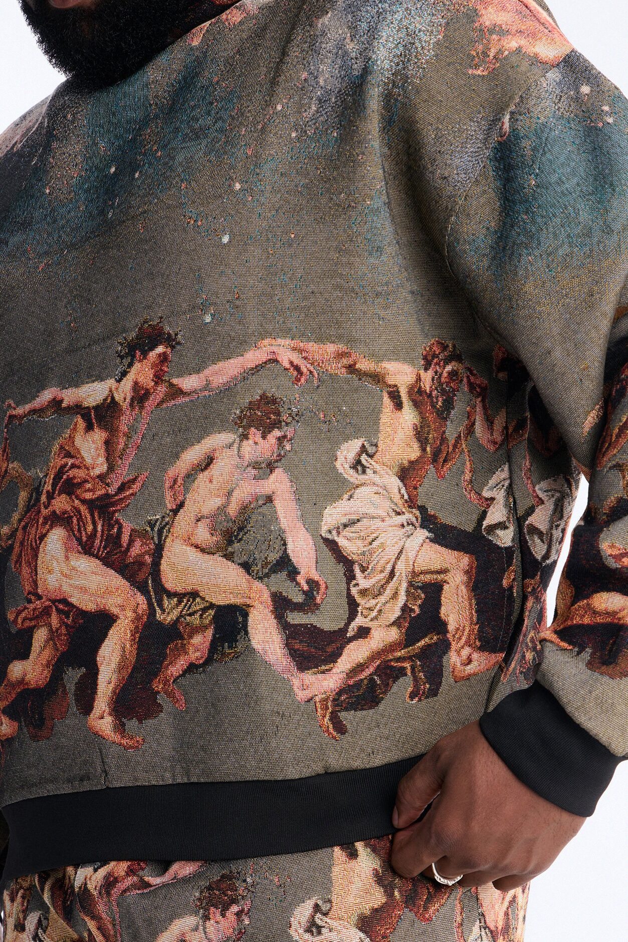Snakes On The Plains Tapestry Oversized Hoodie - Multi Color
