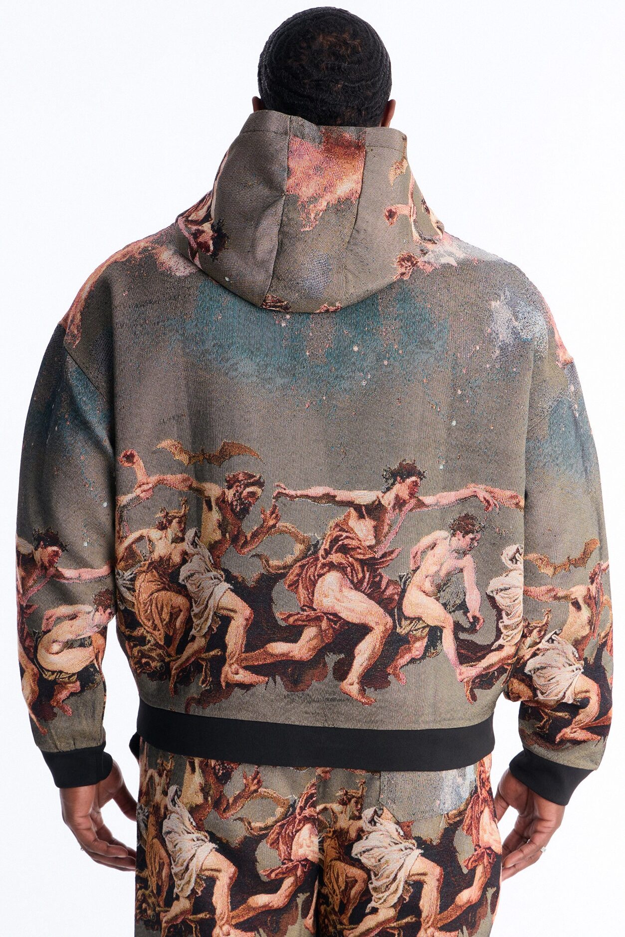 Snakes On The Plains Tapestry Oversized Hoodie - Multi Color