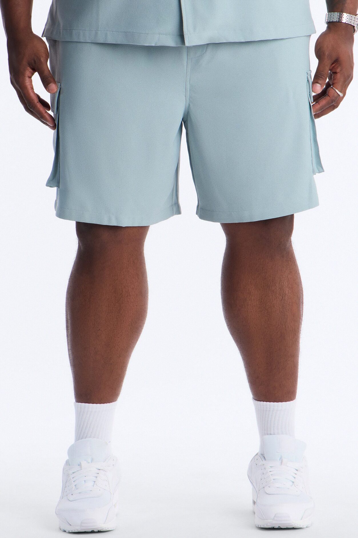Golden Hour Relaxed Cargo Short - Slate Grey