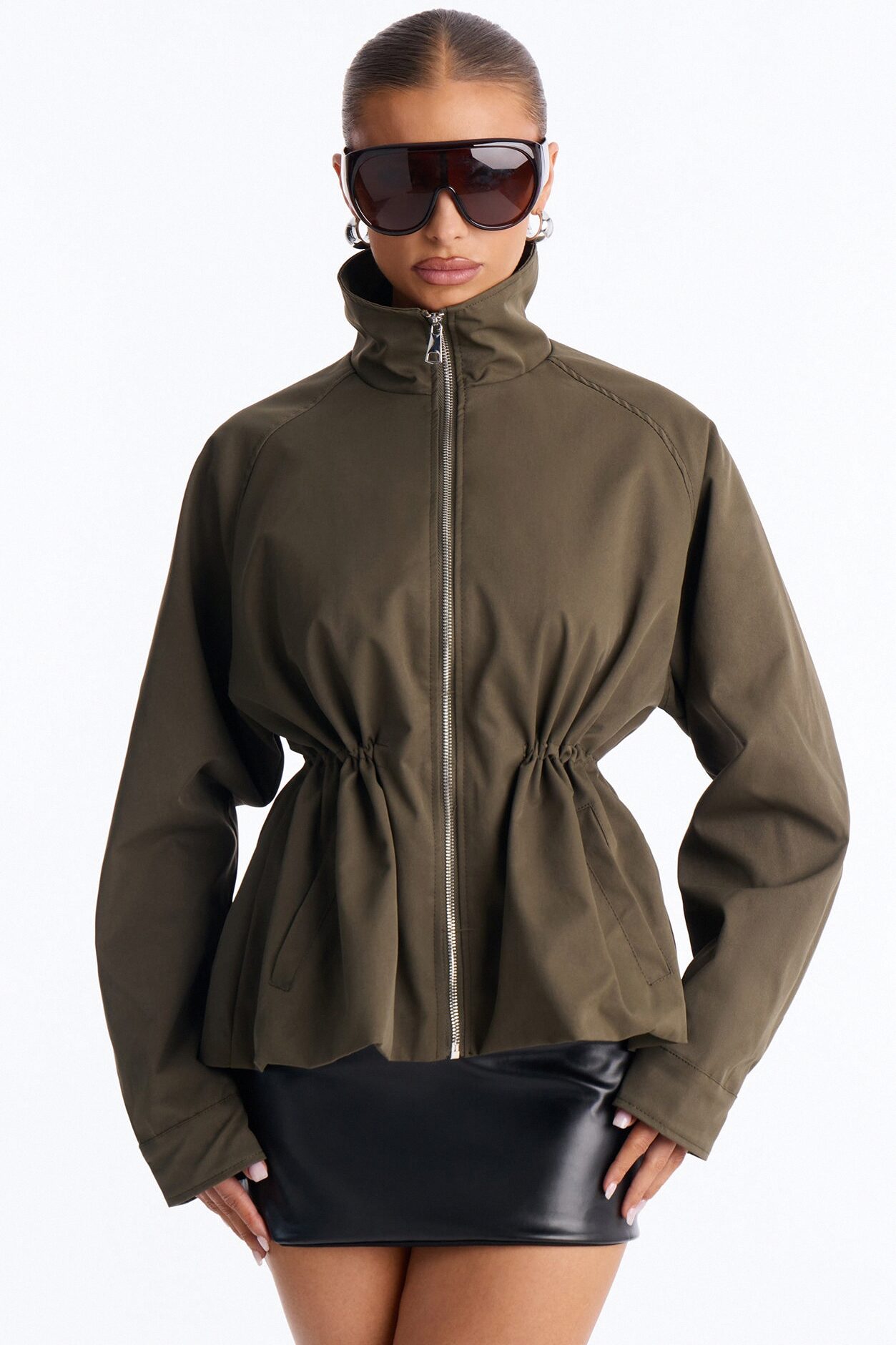 On Duty Funnel Neck Utility Anorak - Olive