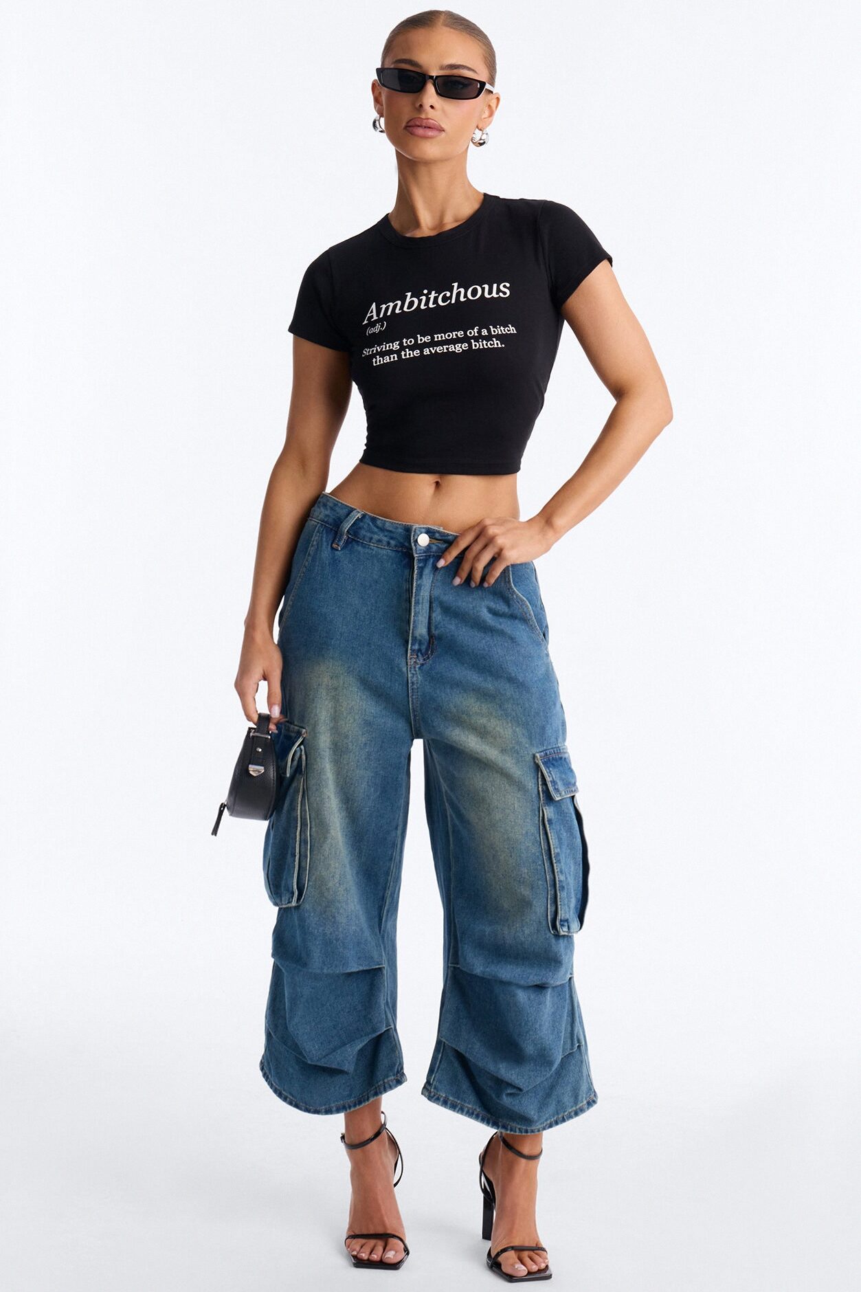 Ambitchous Baby Tee - Black
