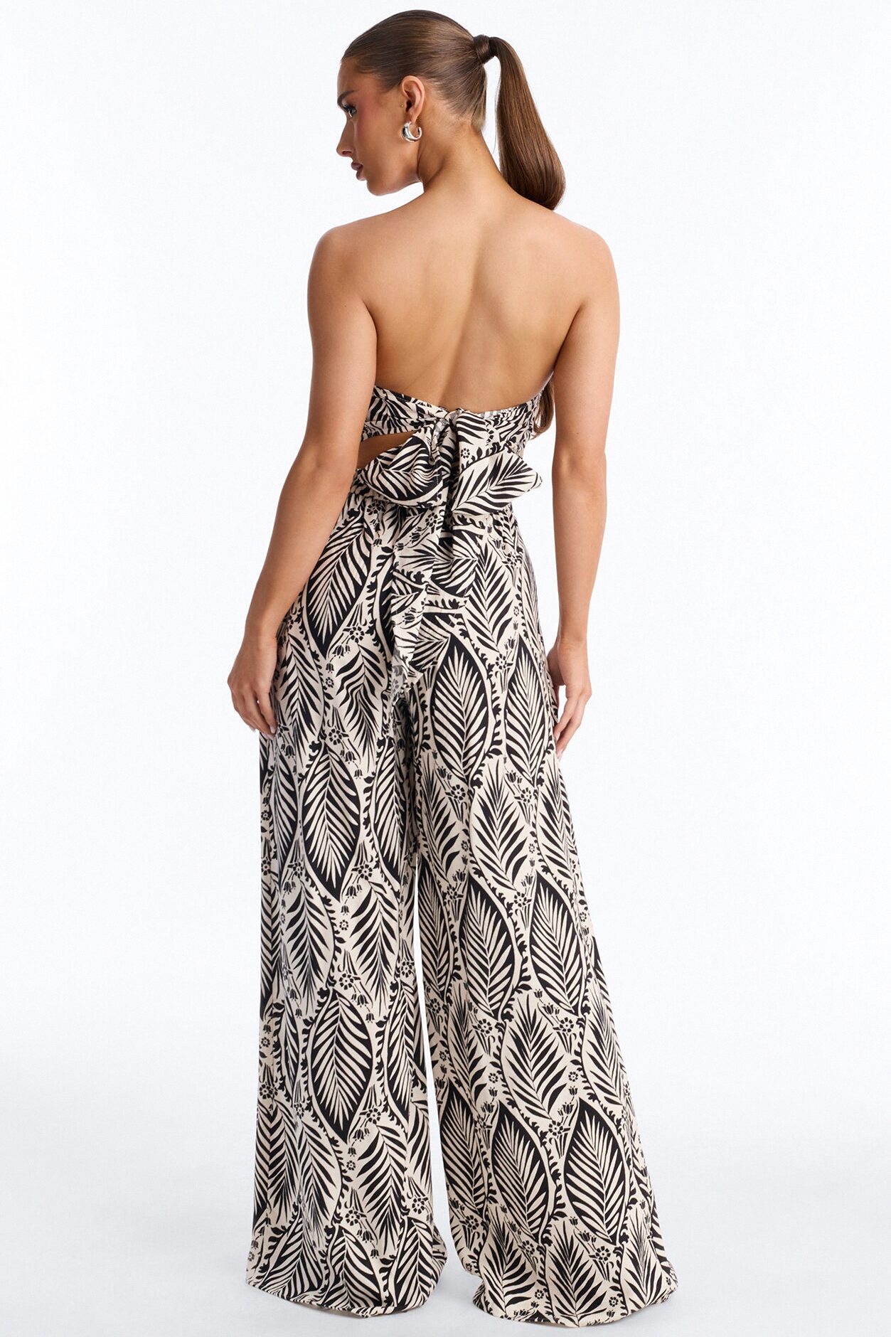 Nadine Scarf Top And Pant Set - Black/combo