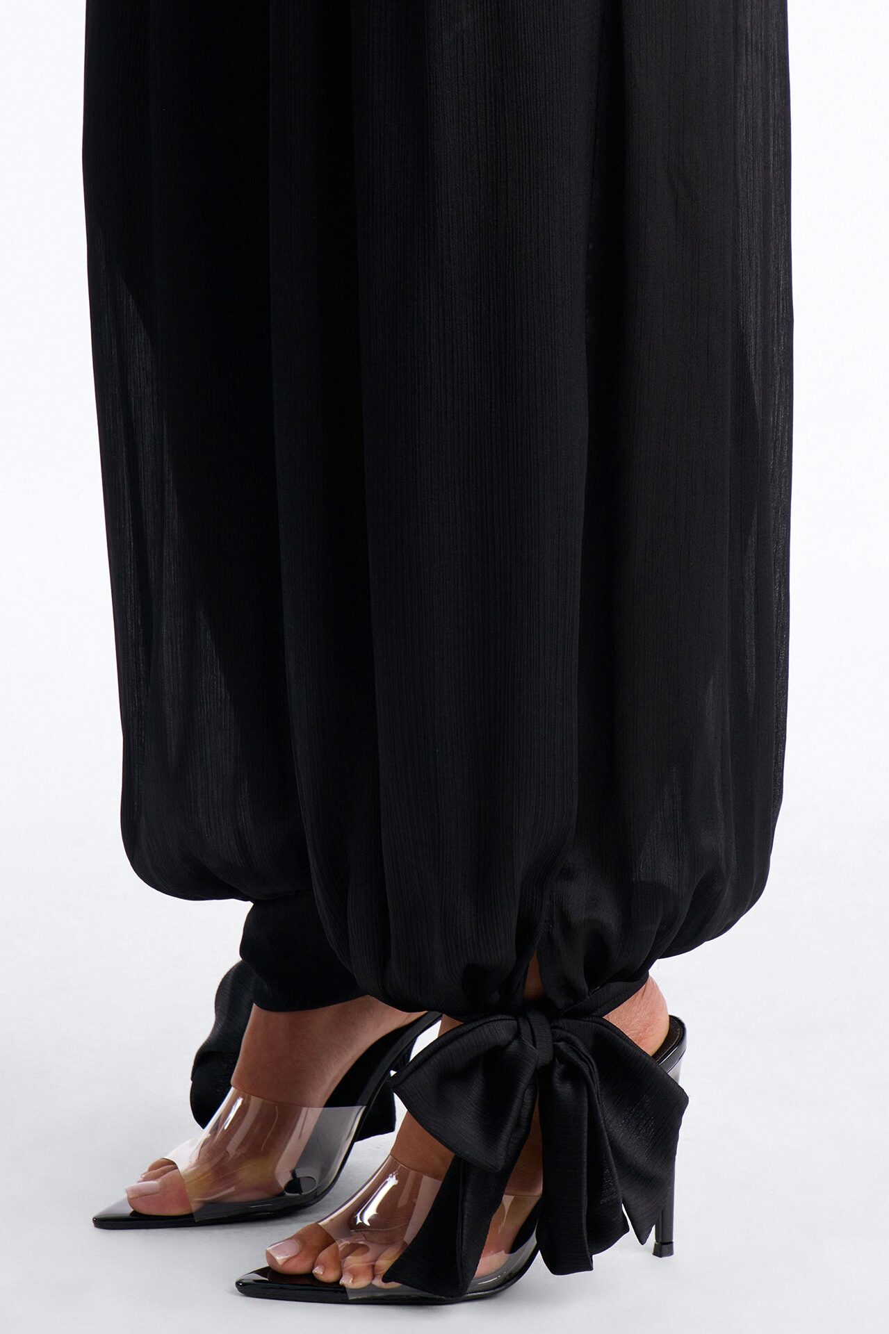 Paola Halter Balloon Pant Set - Black