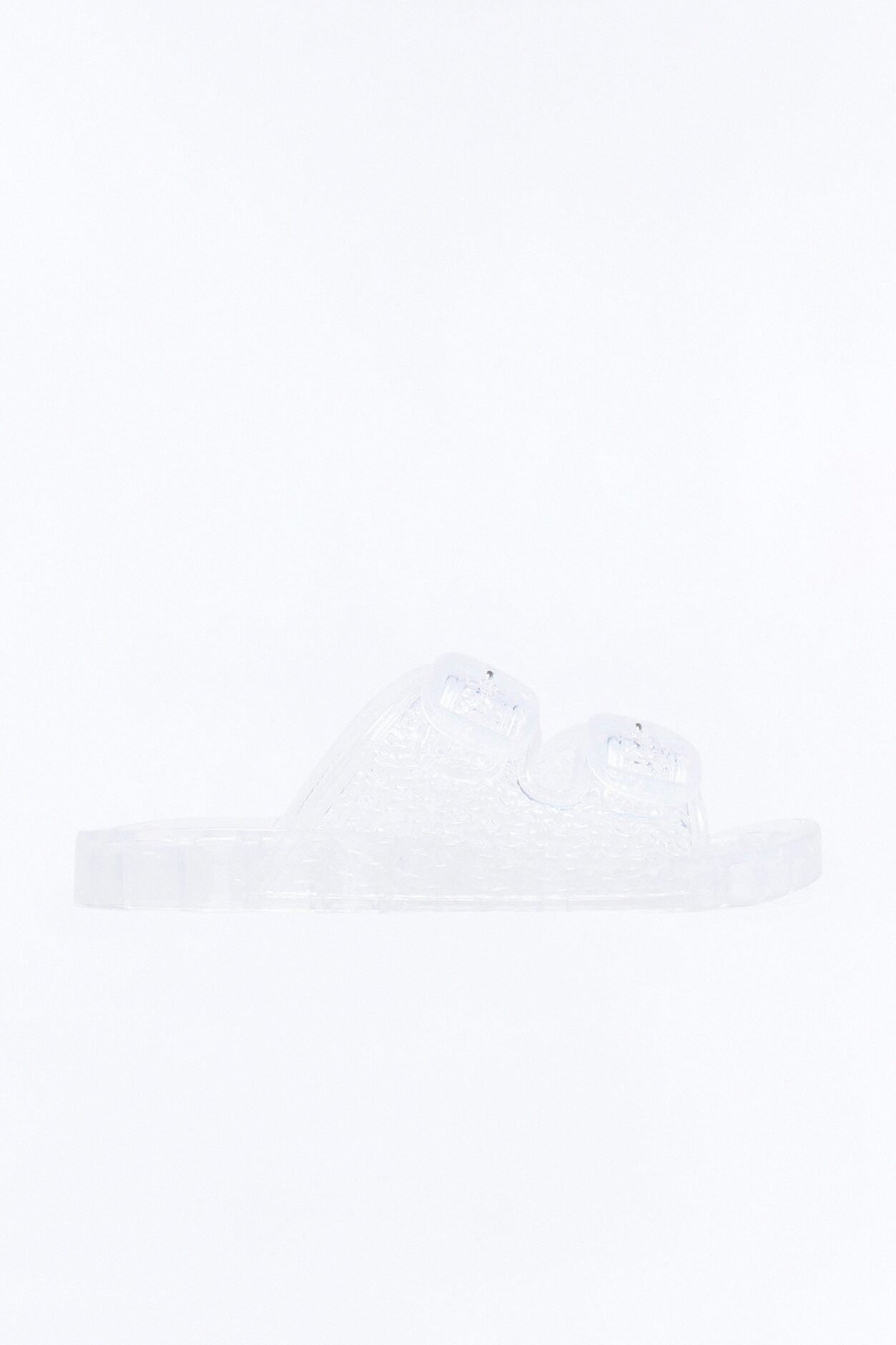 Lainey Jelly Glitter Slides - Clear