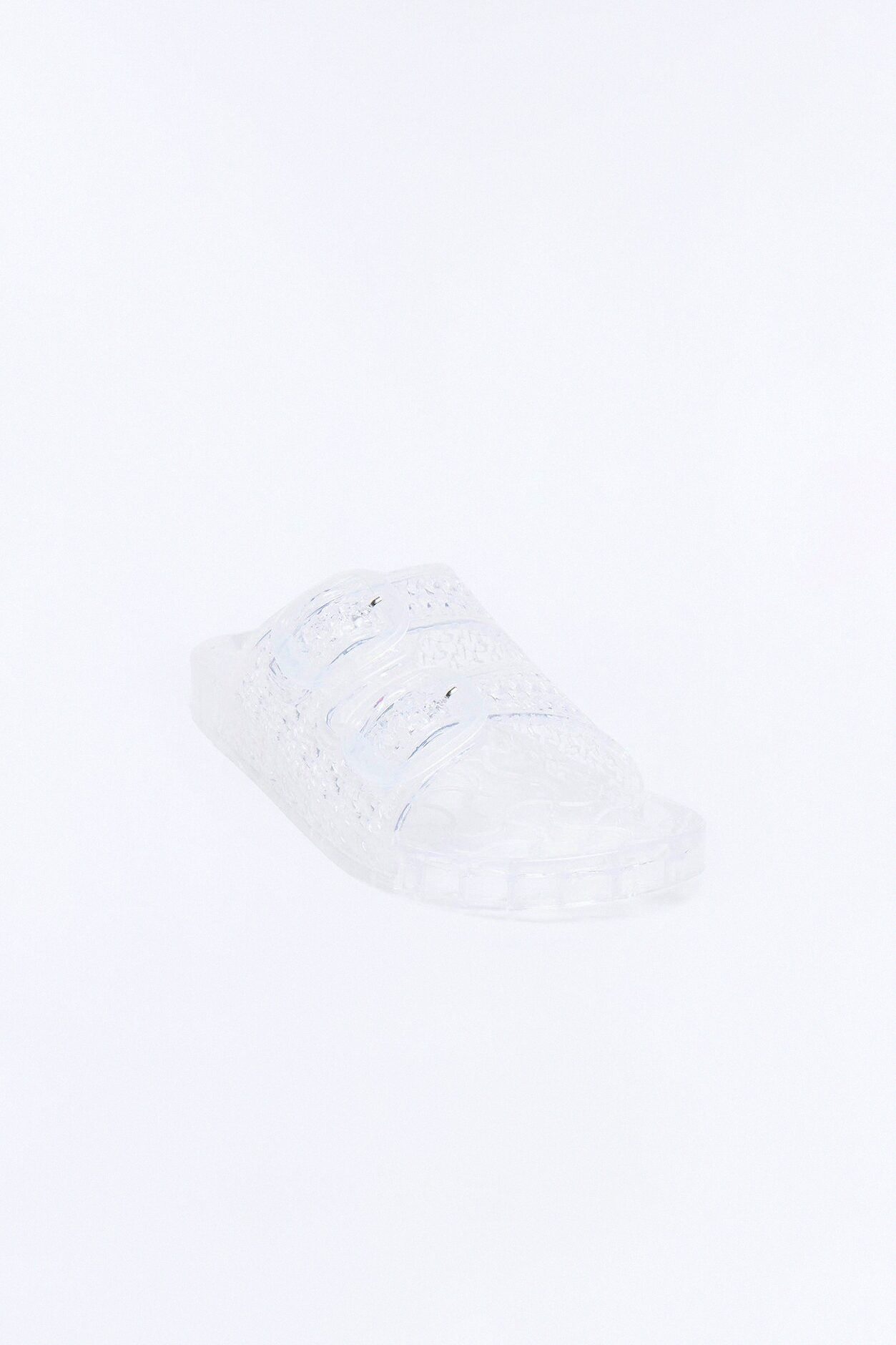 Lainey Jelly Glitter Slides - Clear