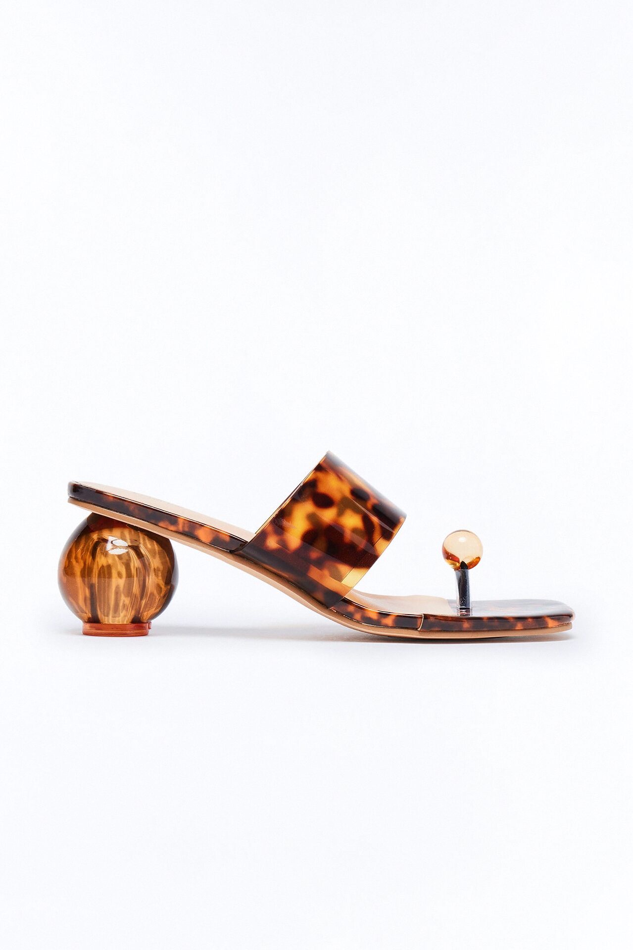 Popular Toe Ring Novelty Heels - Tortoise