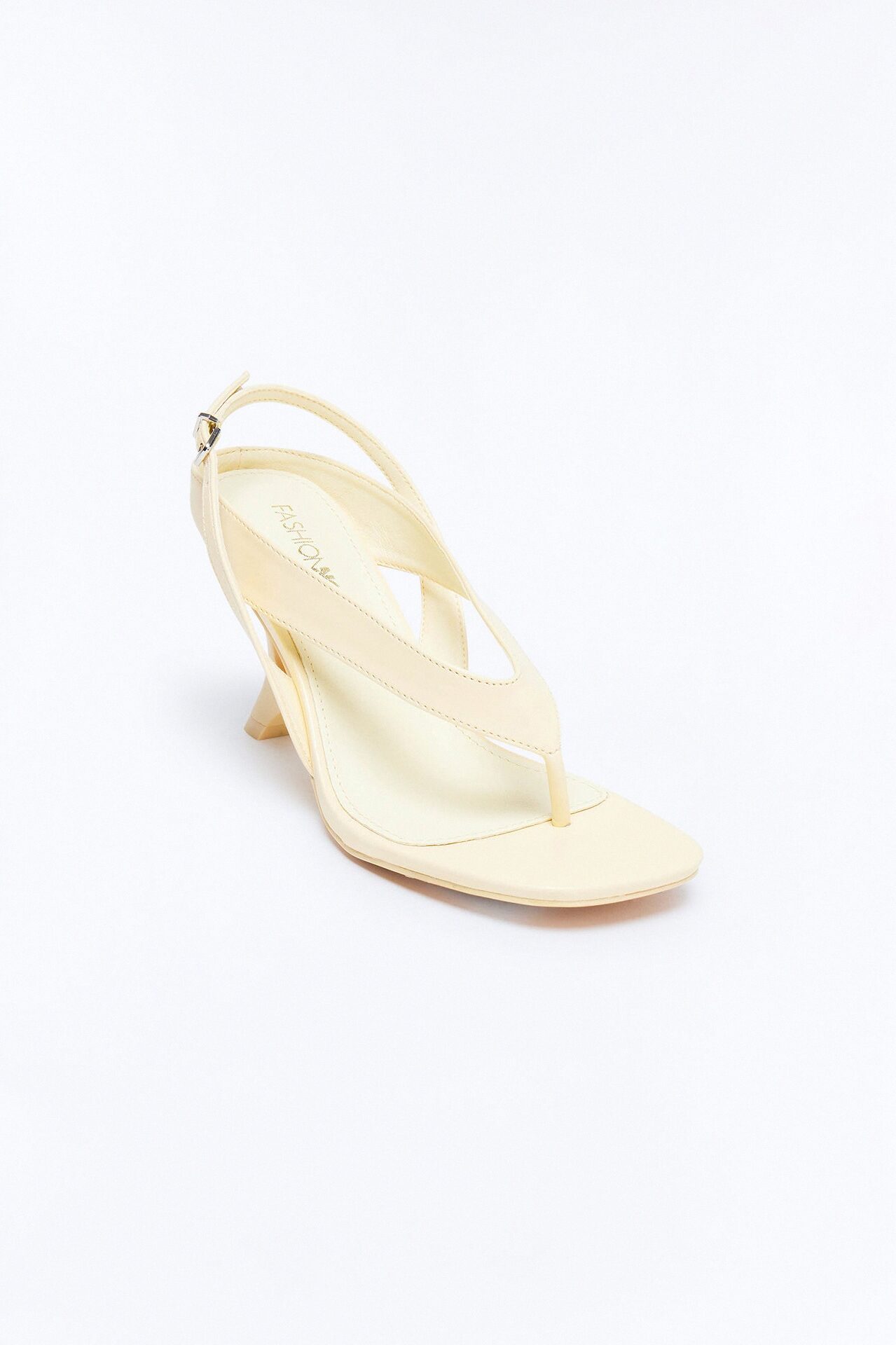 Clarence Novelty Slingback Wedges - Yellow