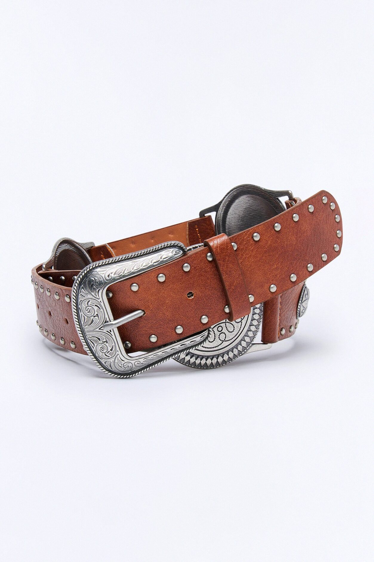 Out And Dirty Western Style Belt - Cognac