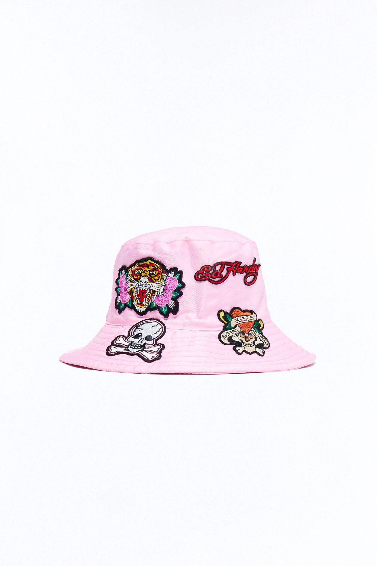 Tiger's Heart Ed Hardy Bucket Hat - Pink/combo