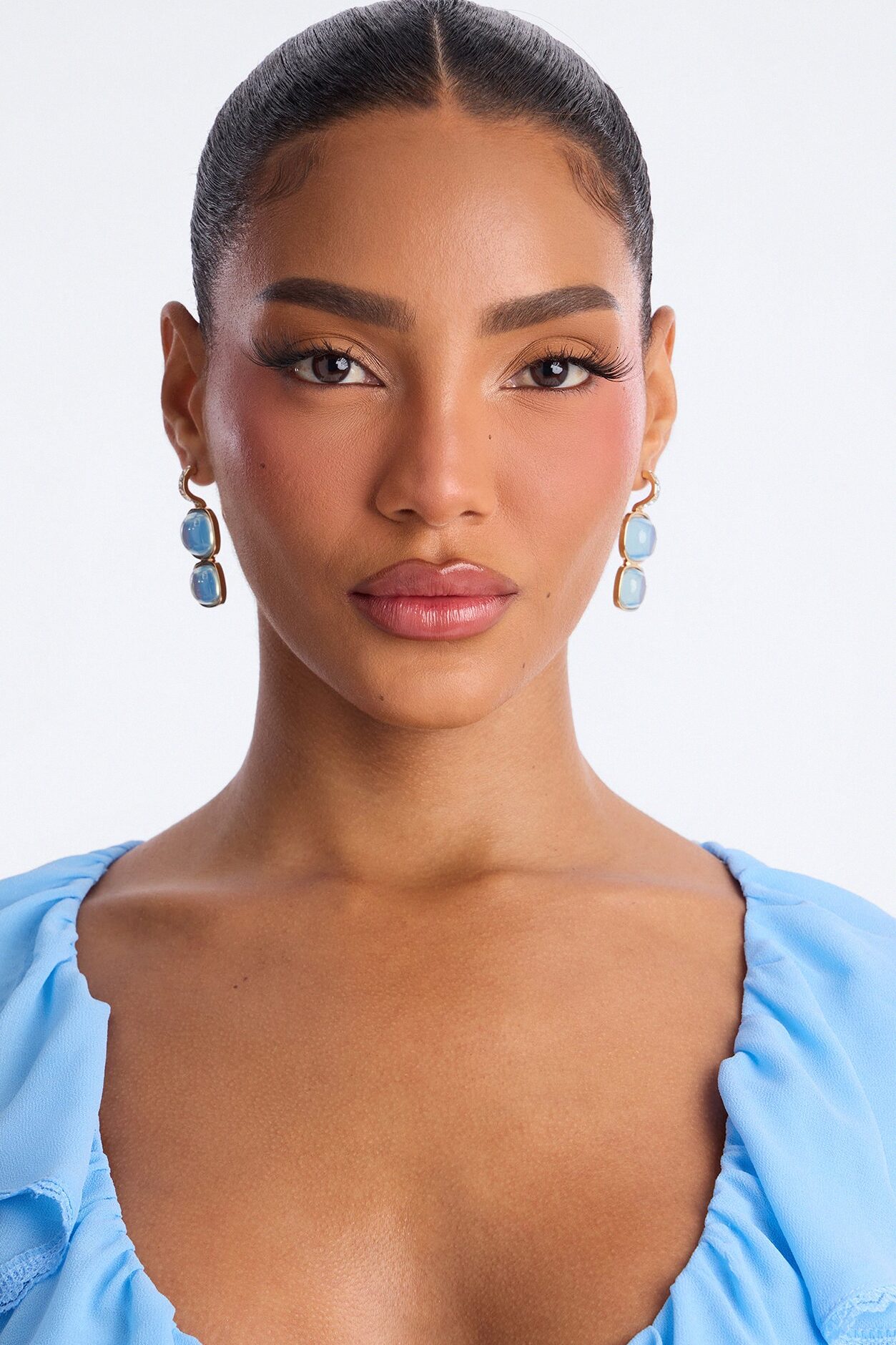 Ocean Jewels Drop Earrings - Gold/Blue