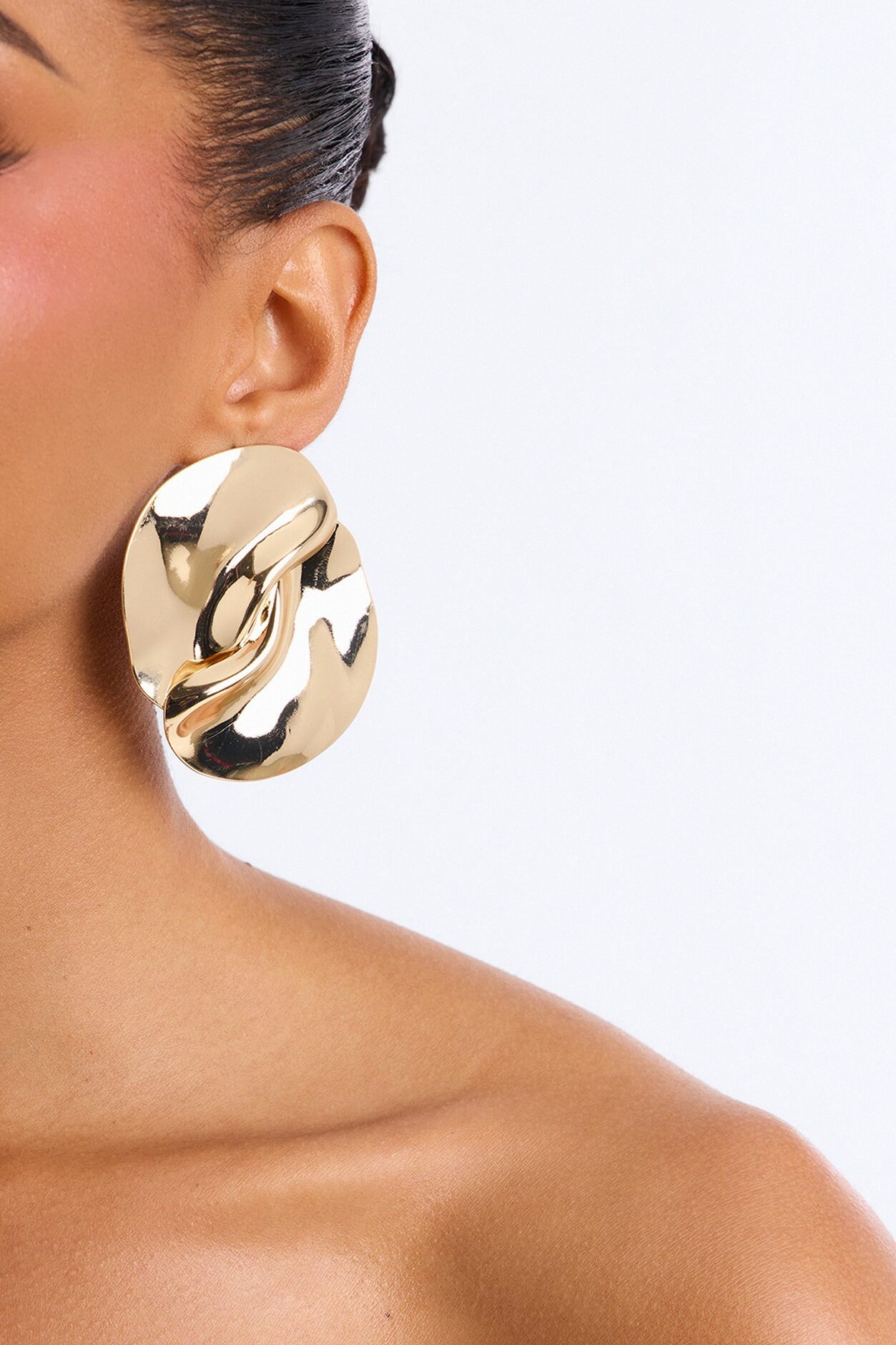 Winding Down Drop Earrings - Gold