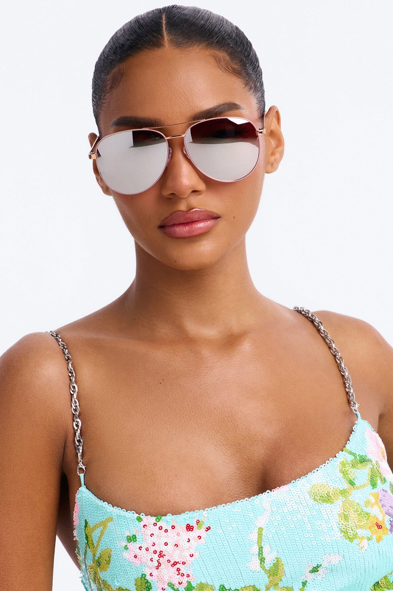Crew Aviator Sunglasses - Rose Gold
