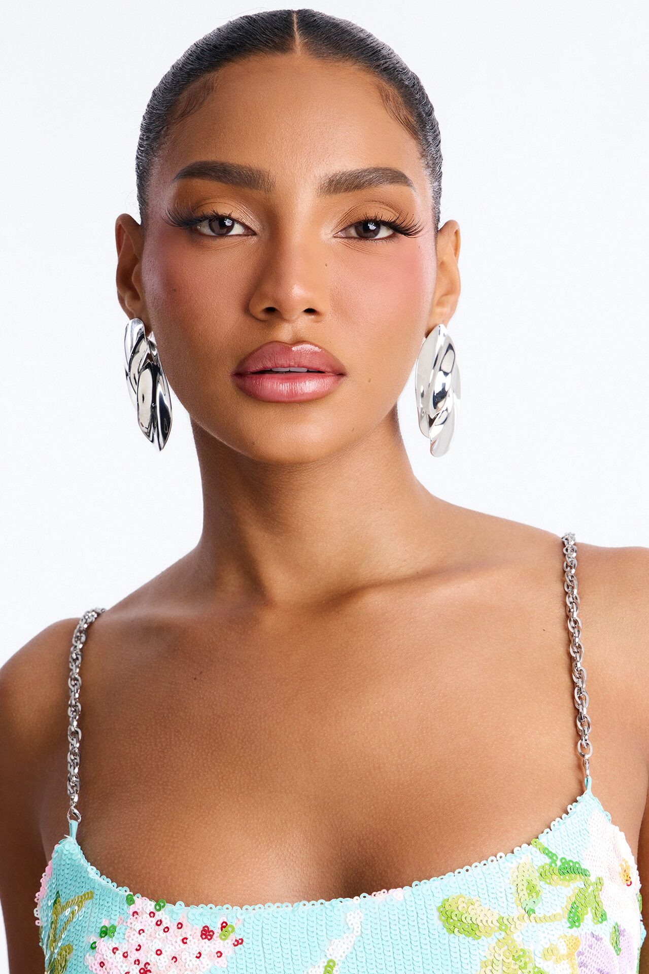 Winding Down Drop Earrings - Silver