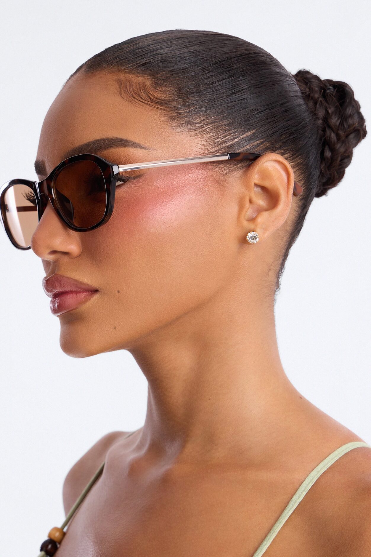 Olivia Square Sunglasses - Tortoise
