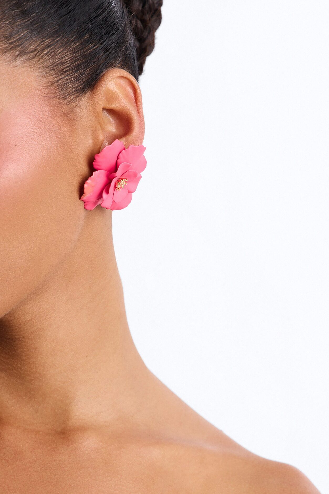 Prettiest Stem Drop Earrings - Pink