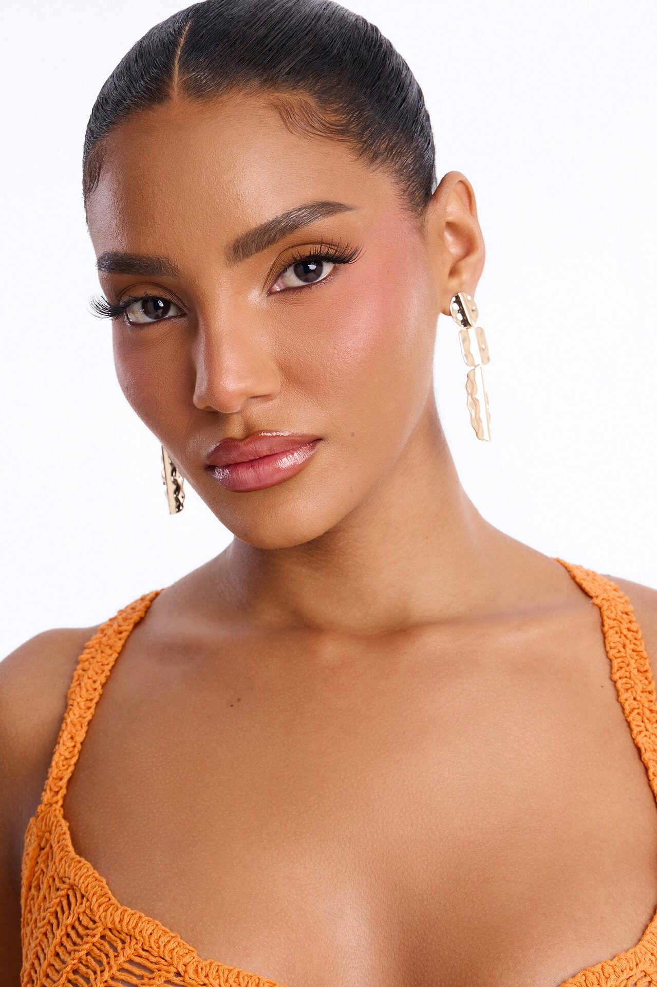 Bali Is Calling Textured Drop Earrings - Gold
